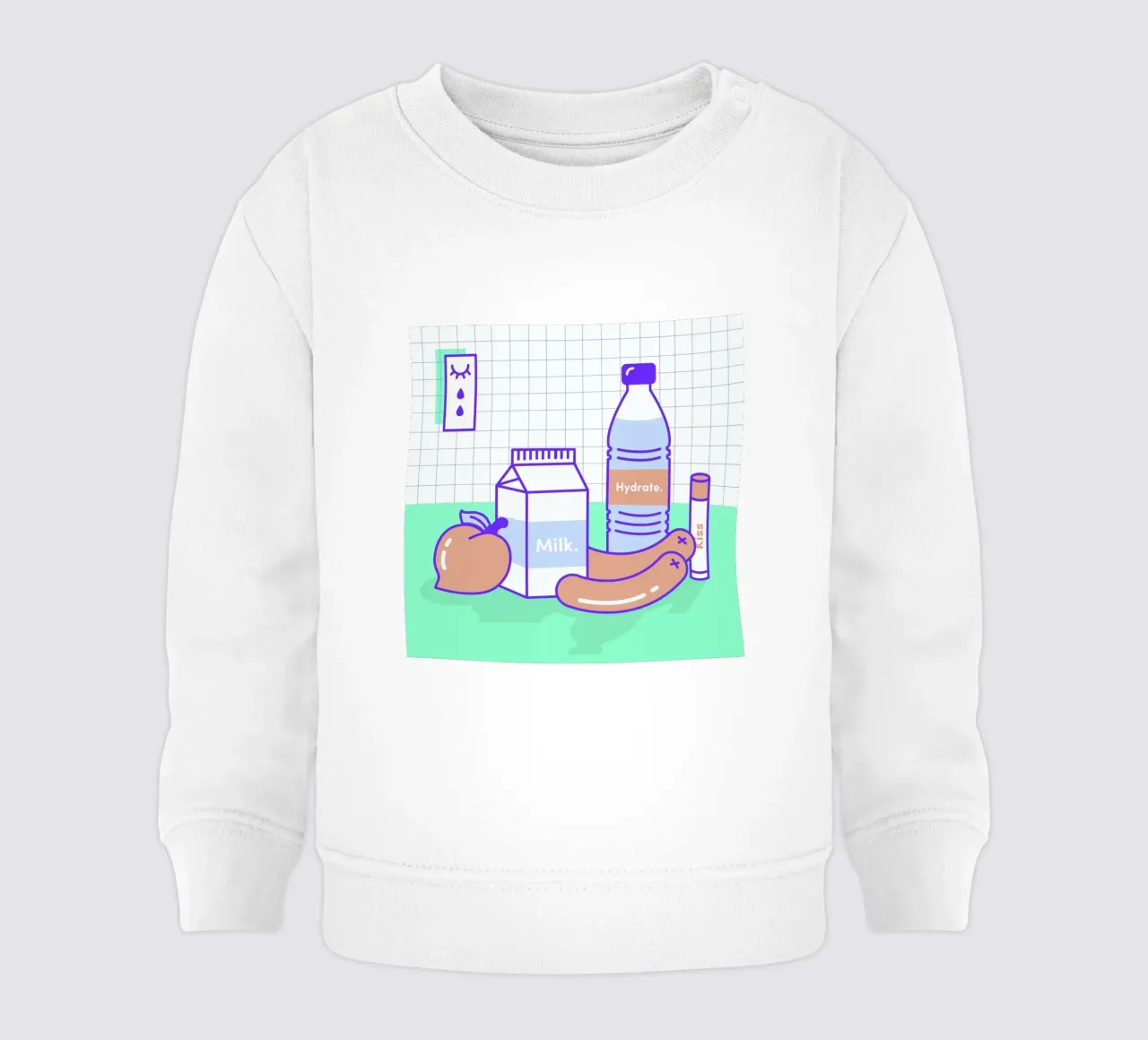 Peachy Objects Baby Sweatshirt von Rachel Peck