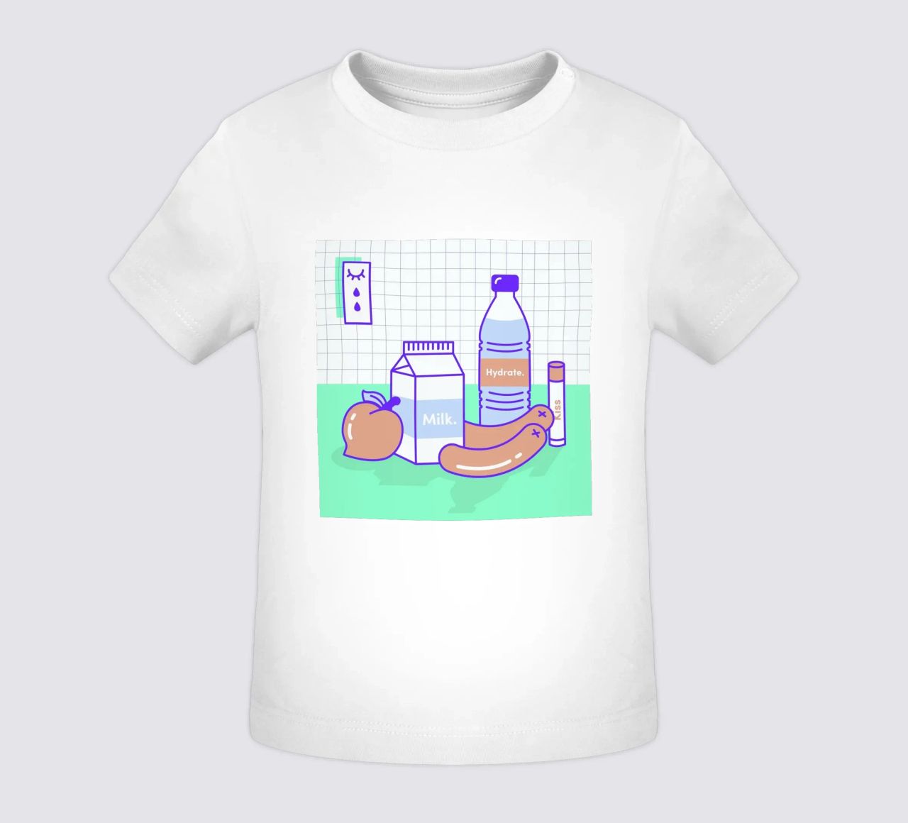 Peachy Objects maglietta neonato da Rachel Peck