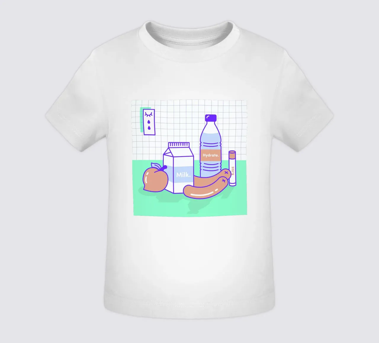 Peachy Objects maglietta neonato da Rachel Peck