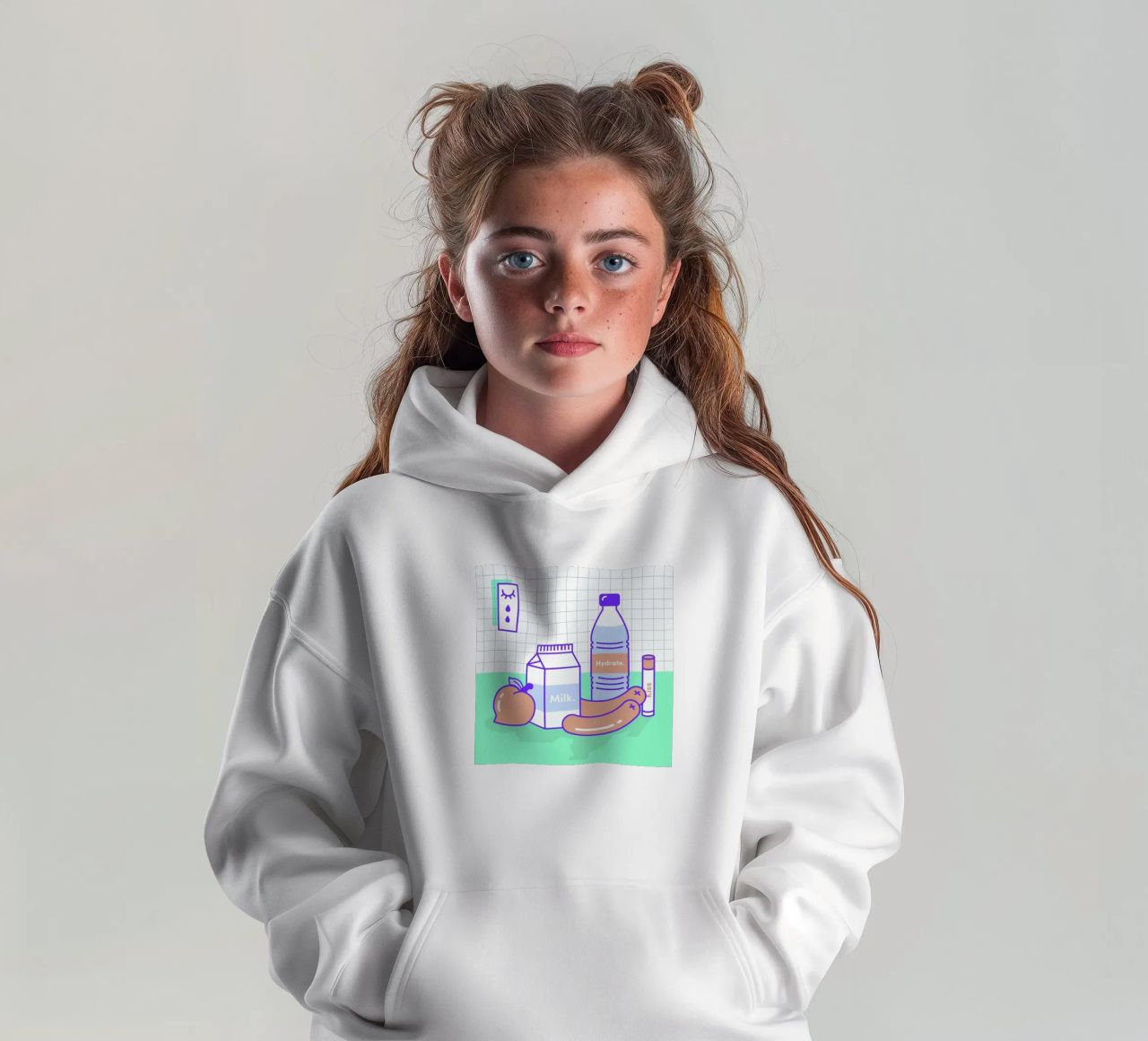 Peachy Objects felpa bambino con cappuccio da Rachel Peck