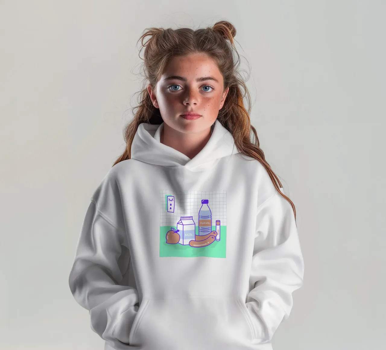 Peachy Objects felpa bambino con cappuccio da Rachel Peck