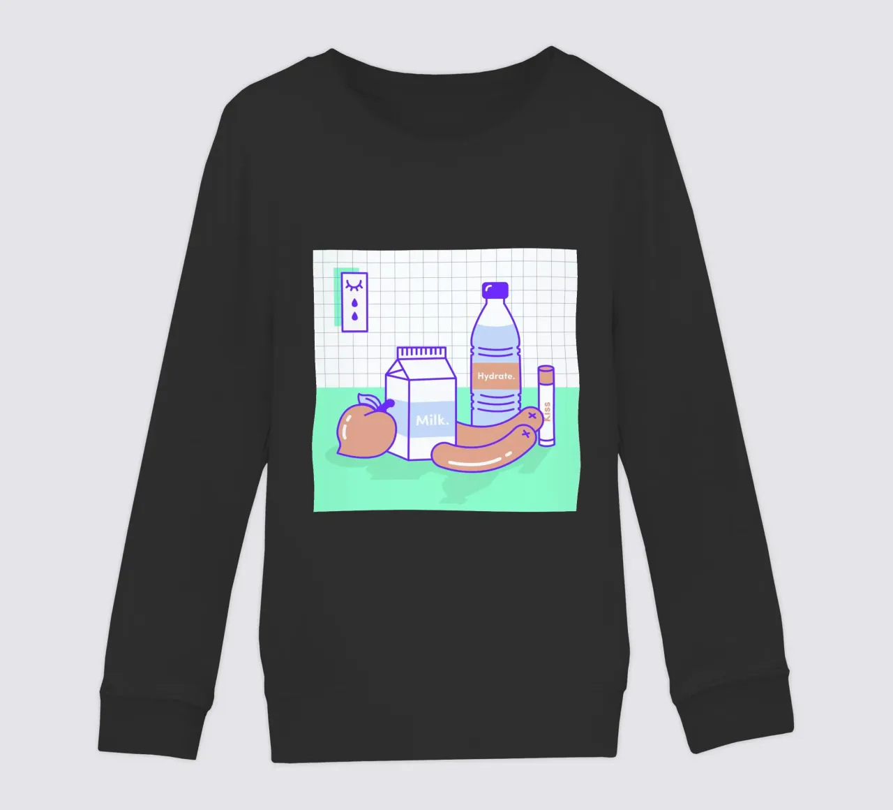 Peachy Objects kinder sweatshirt van Rachel Peck