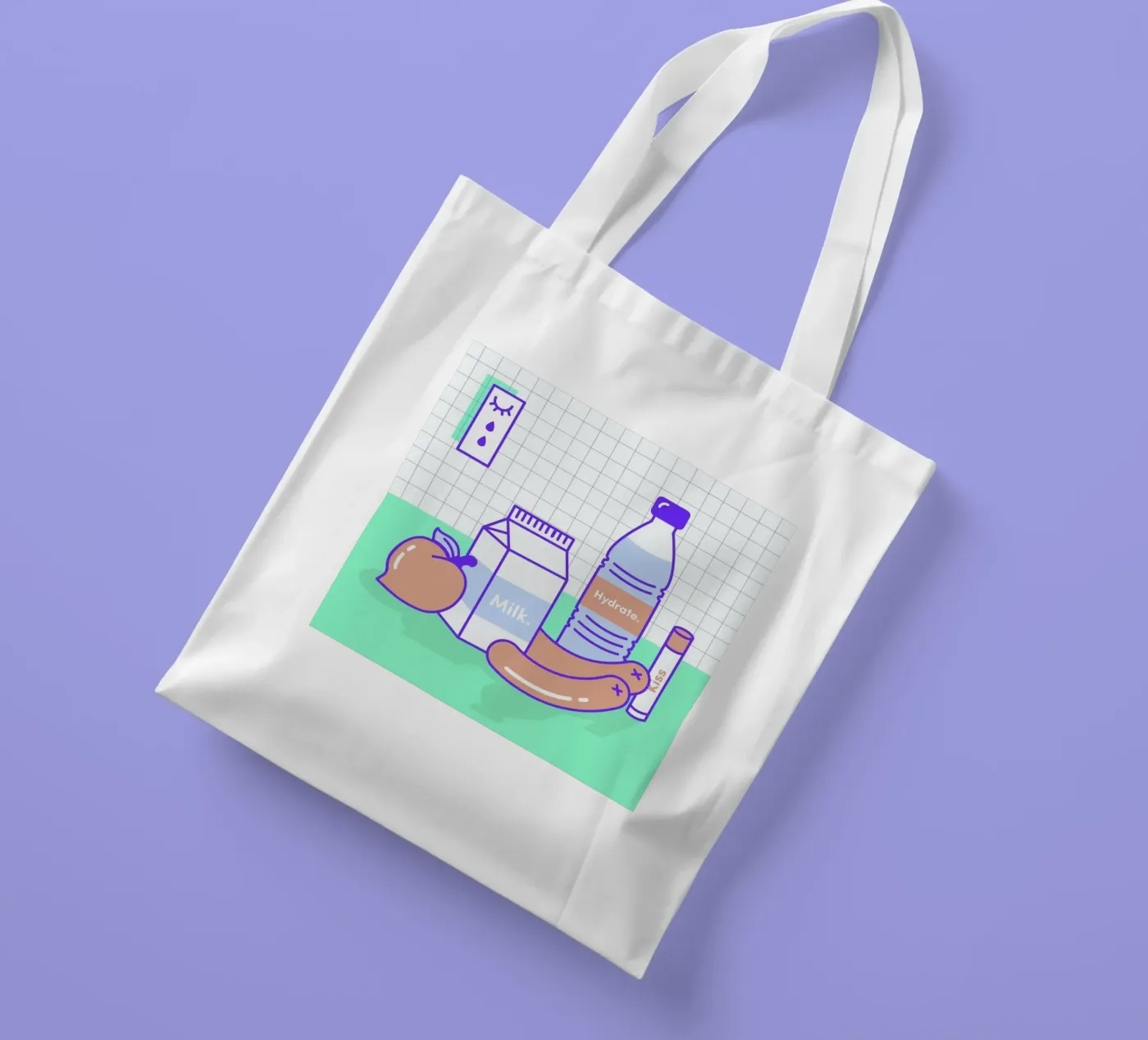 Peachy Objects tote bag by Rachel Peck
