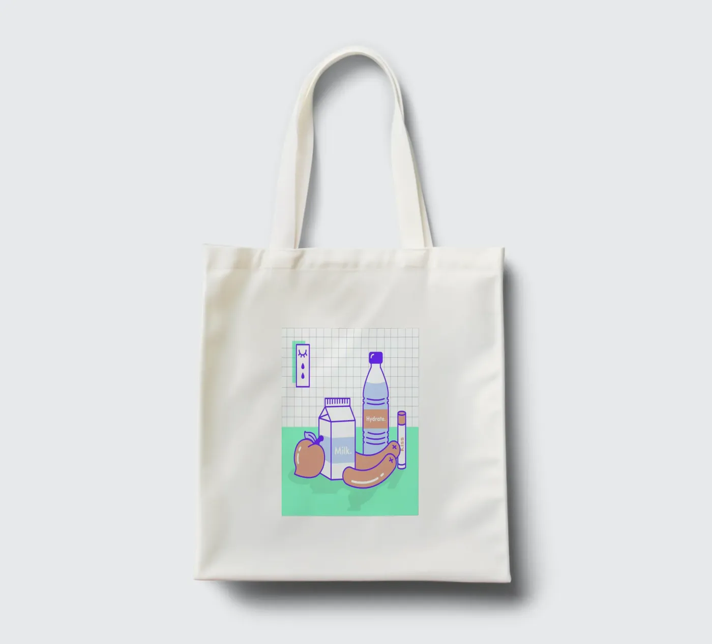 Peachy Objects tote bag by Rachel Peck