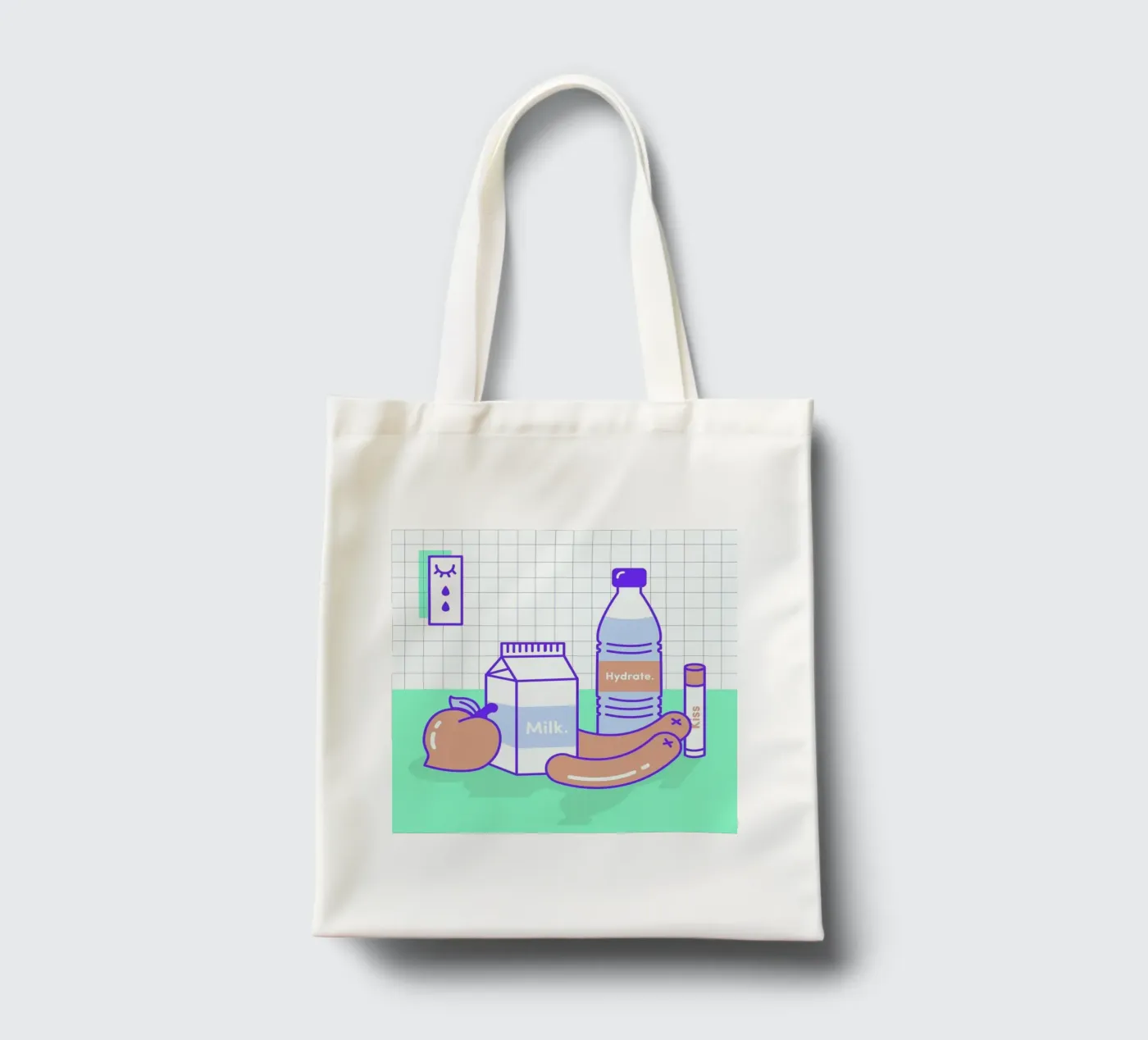 Peachy Objects tote bag by Rachel Peck