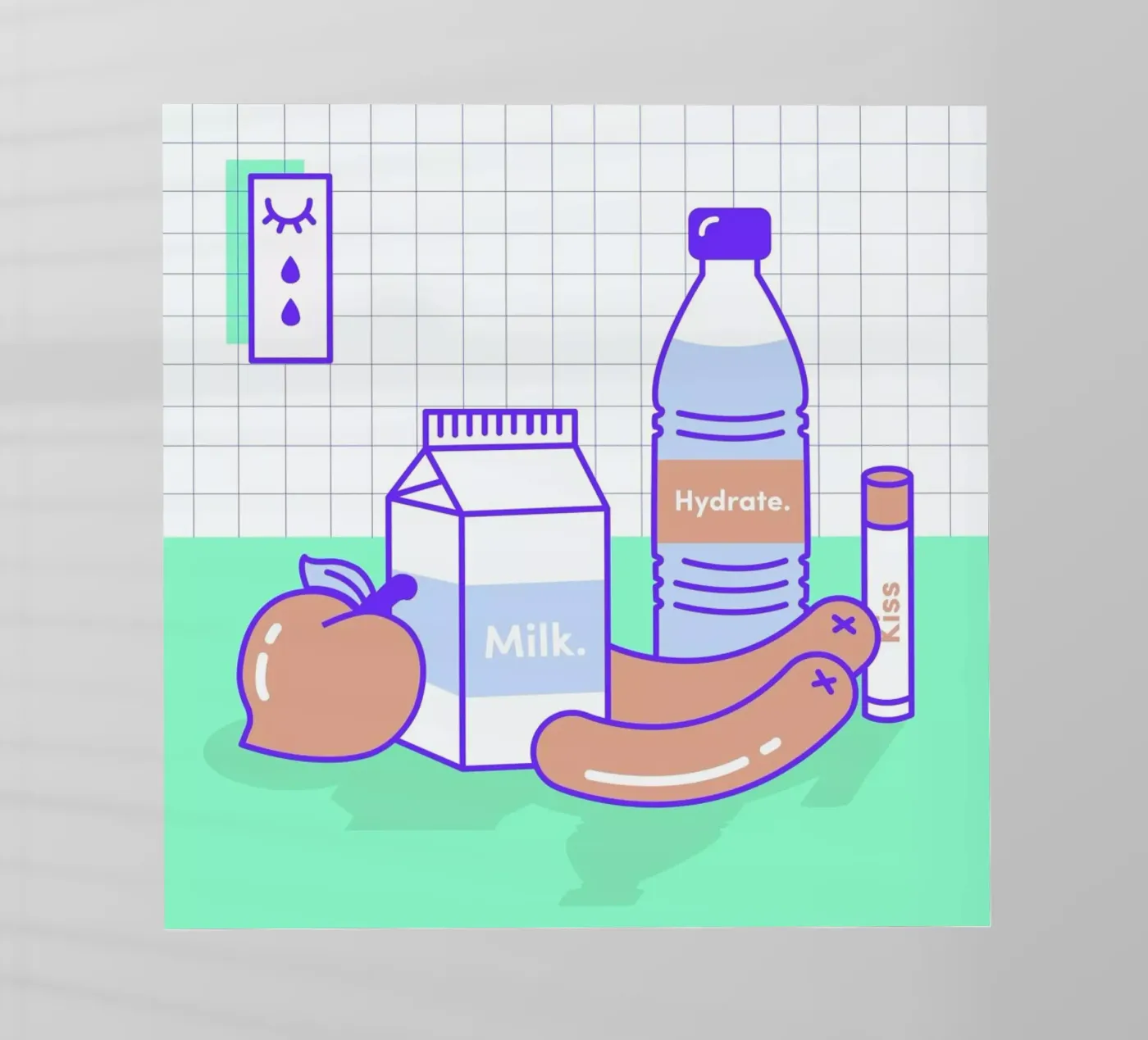 Peachy Objects film rétro-éclairé de Rachel Peck