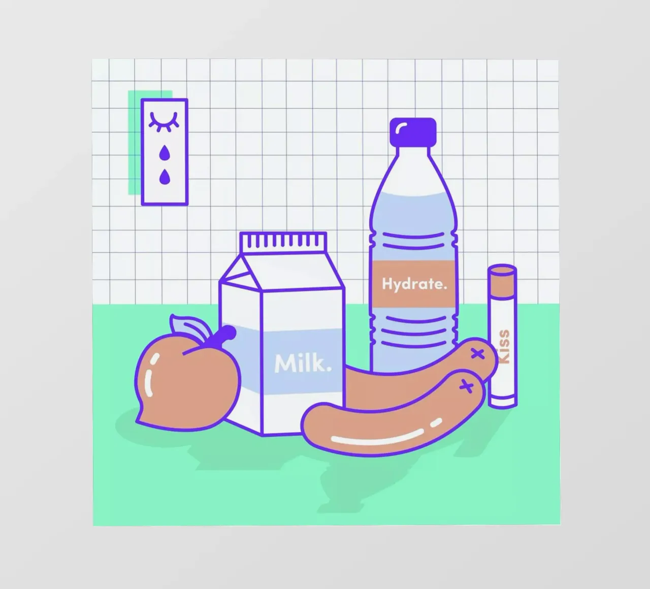 Peachy Objects pellicola backlit da Rachel Peck