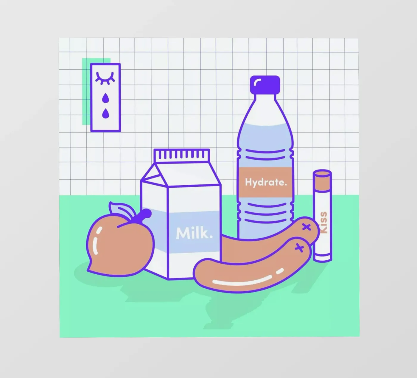 Peachy Objects film rétro-éclairé de Rachel Peck