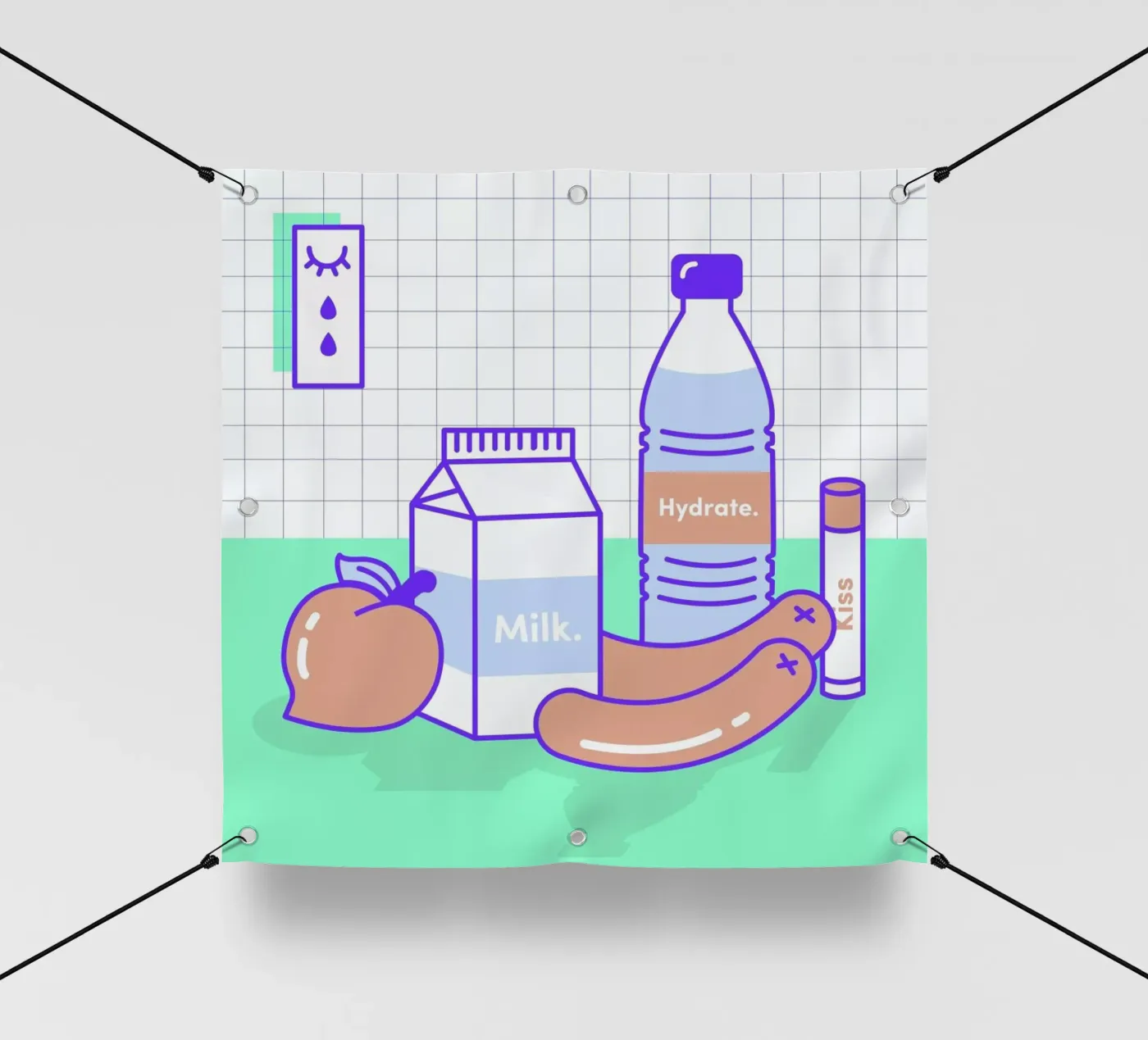 Peachy Objects telo in pvc da Rachel Peck