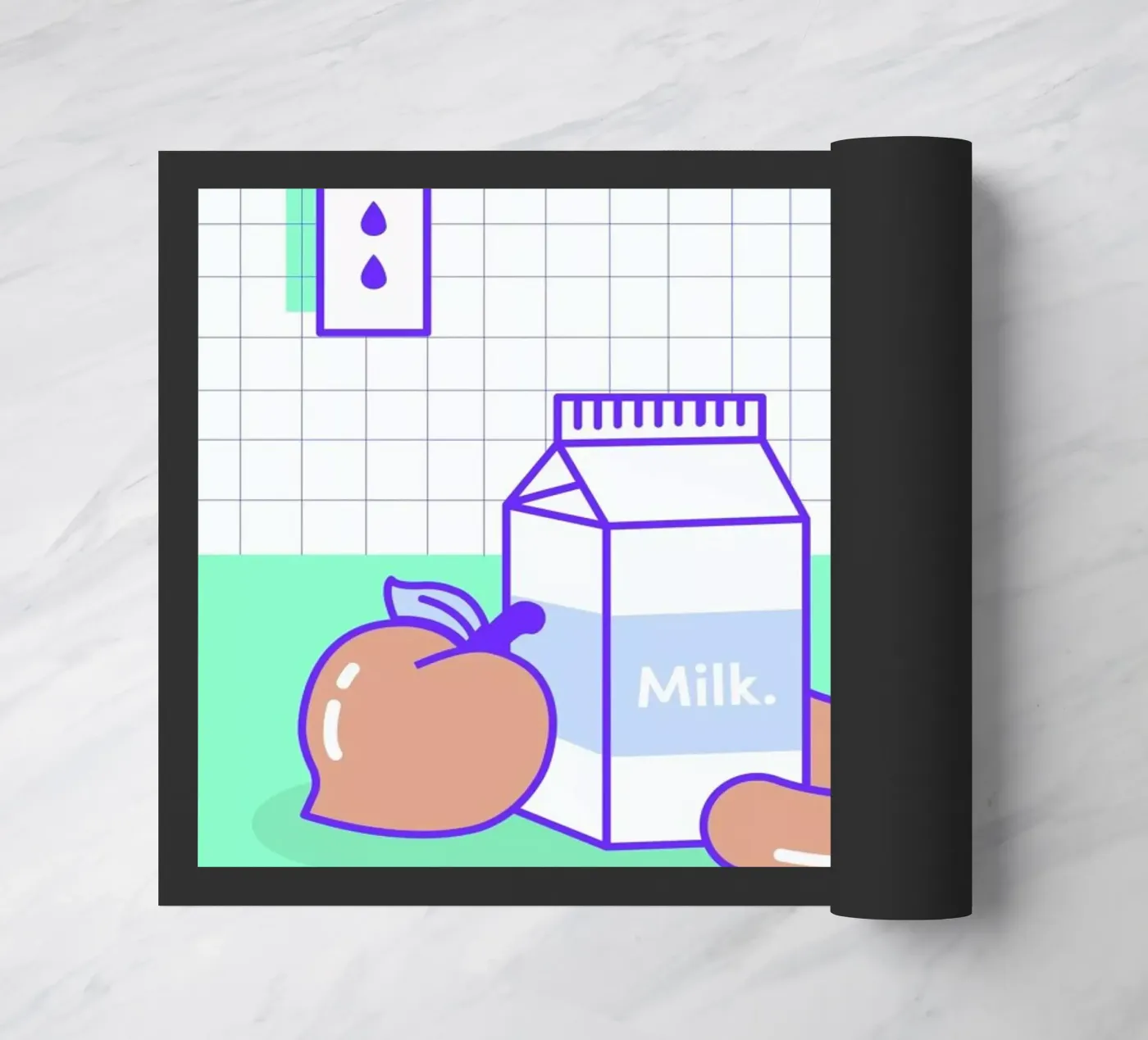 Peachy Objects doormat by Rachel Peck