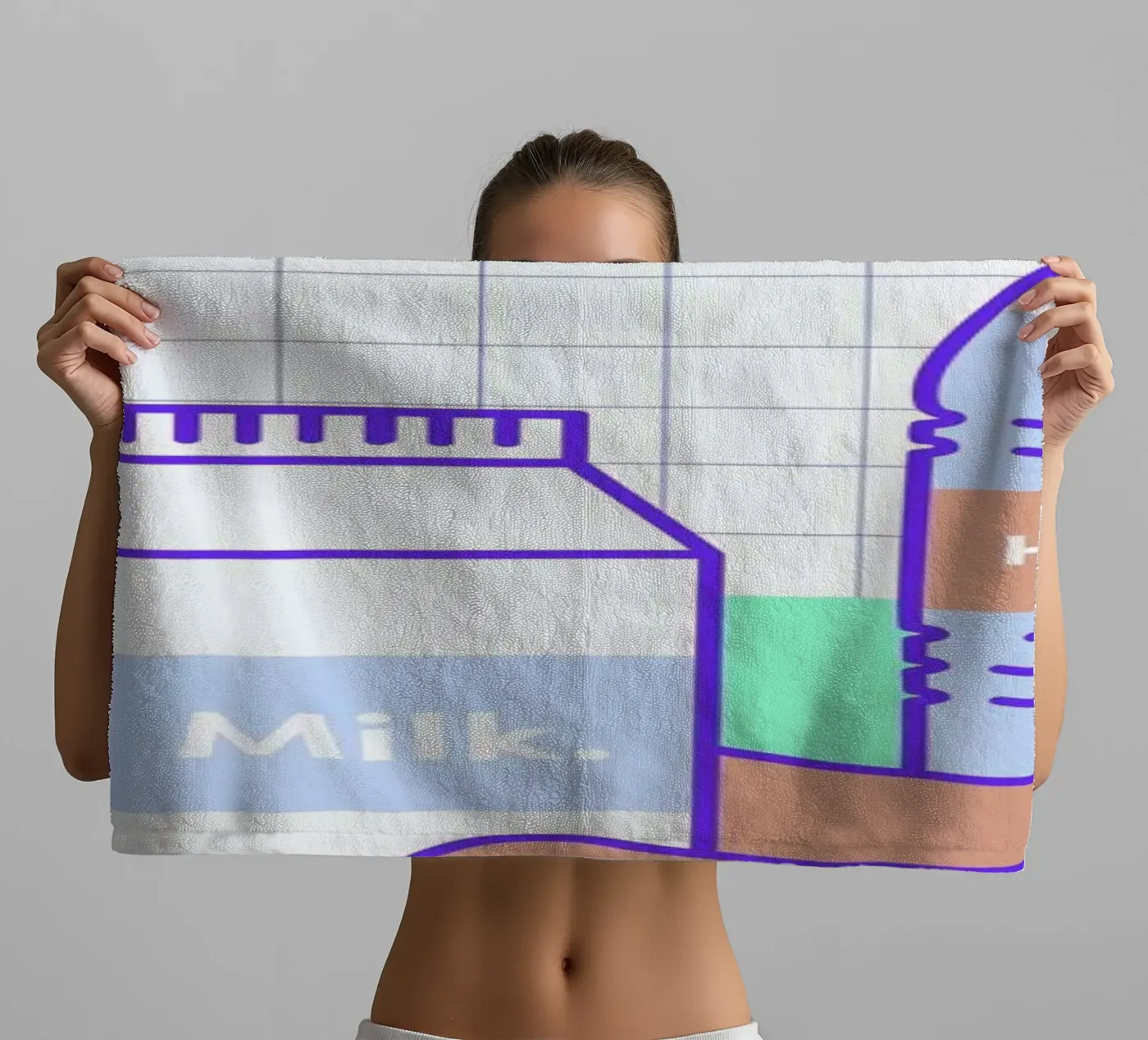 Peachy Objects towel by Rachel Peck