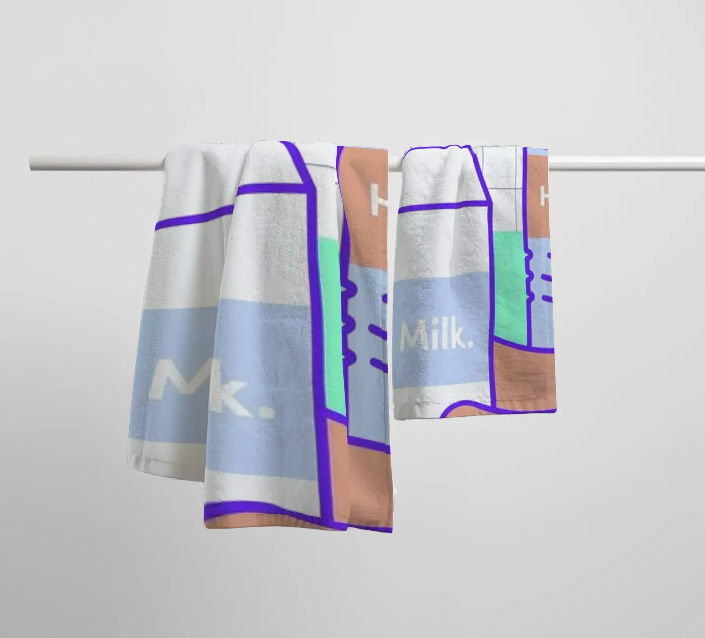 Peachy Objects towel by Rachel Peck