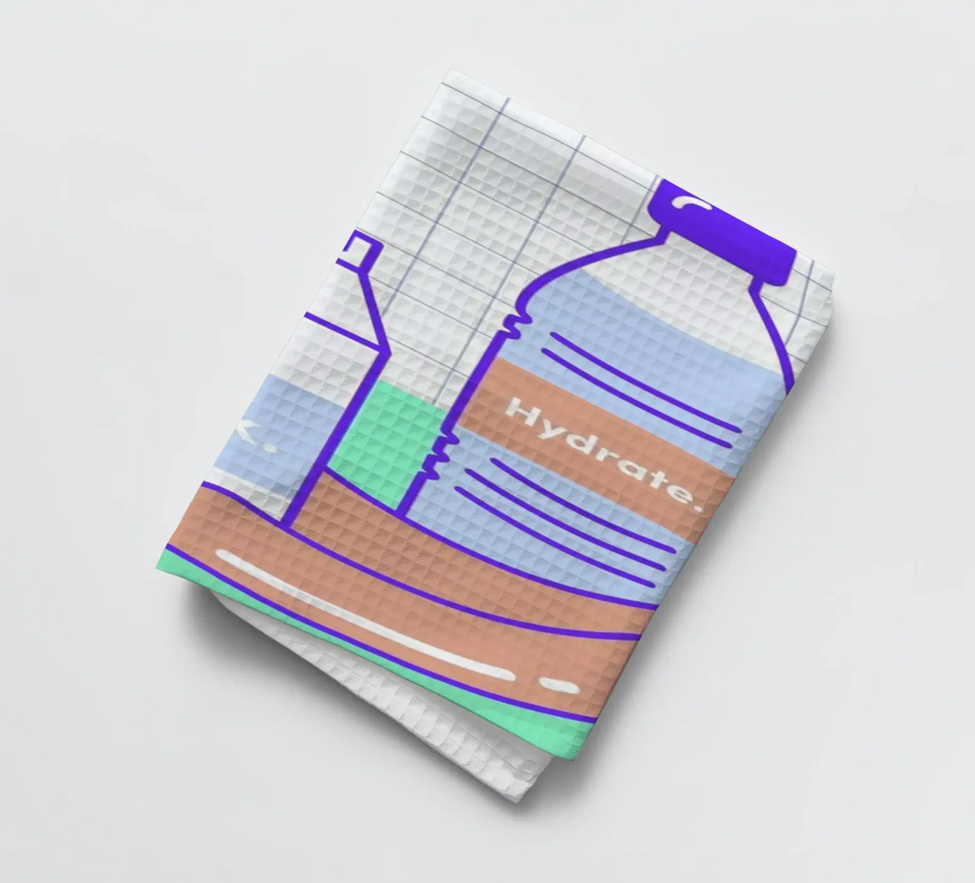 Peachy Objects tea towel by Rachel Peck