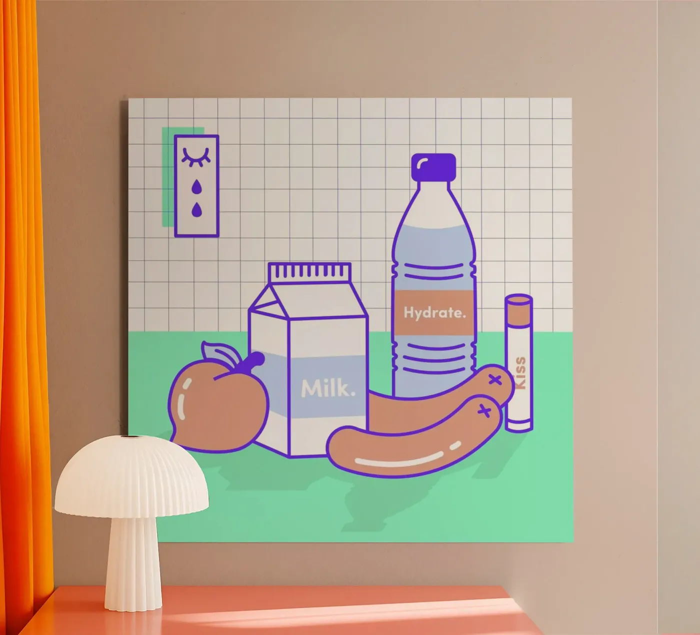 Peachy Objects panneau forex de Rachel Peck