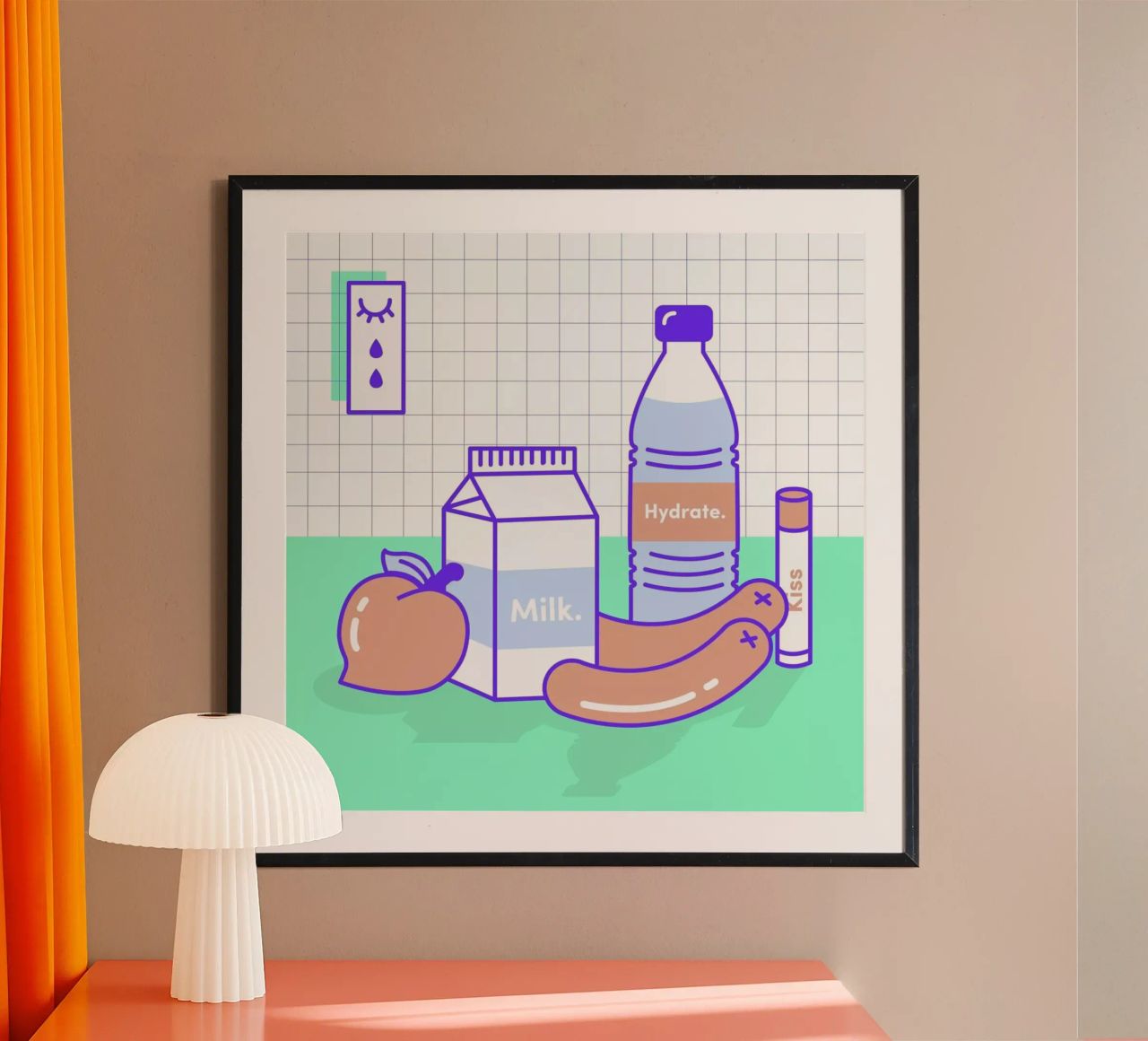 Peachy Objects poster da Rachel Peck