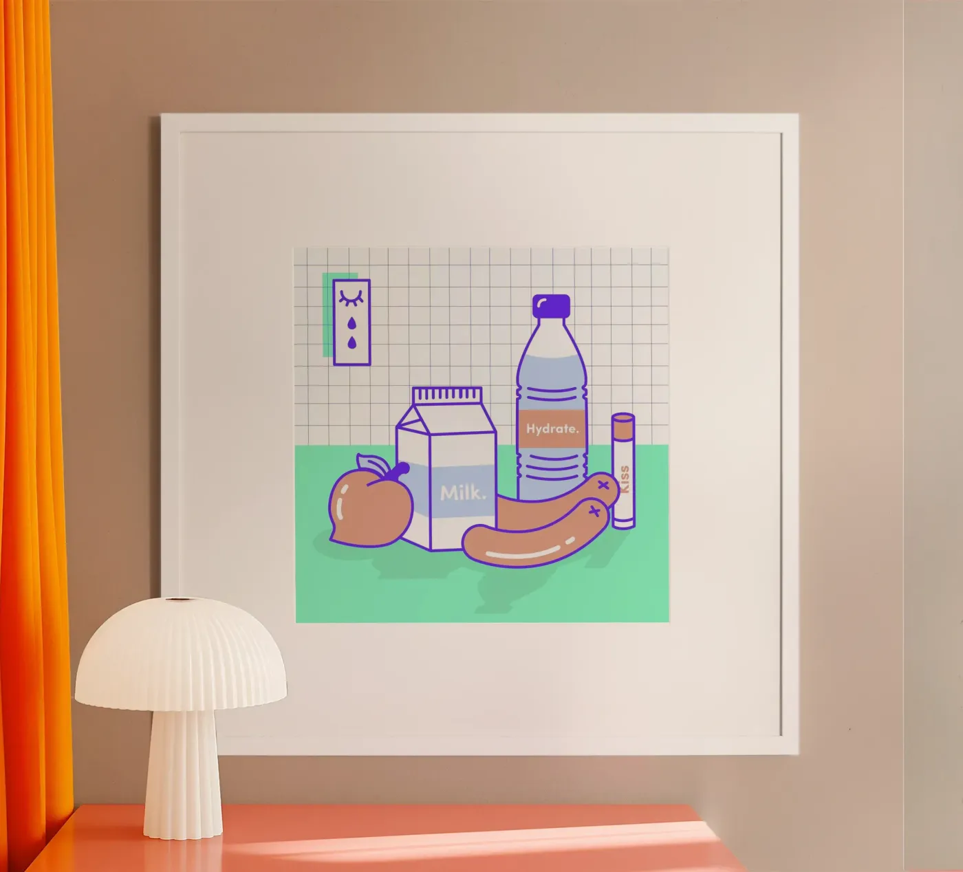 Peachy Objects Poster von Rachel Peck