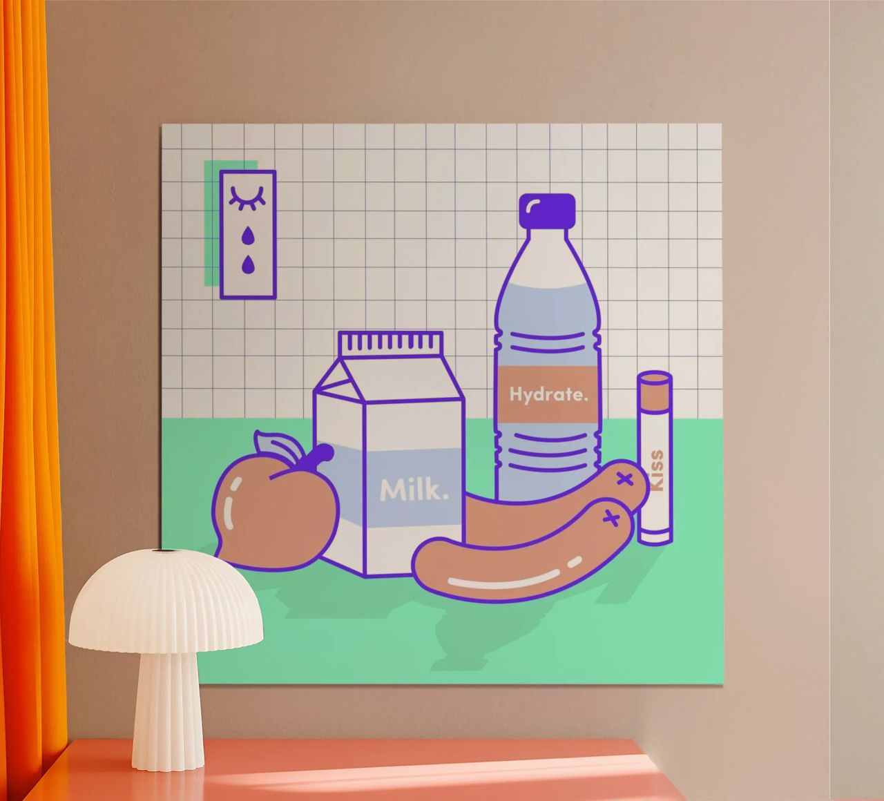 Peachy Objects poster da Rachel Peck