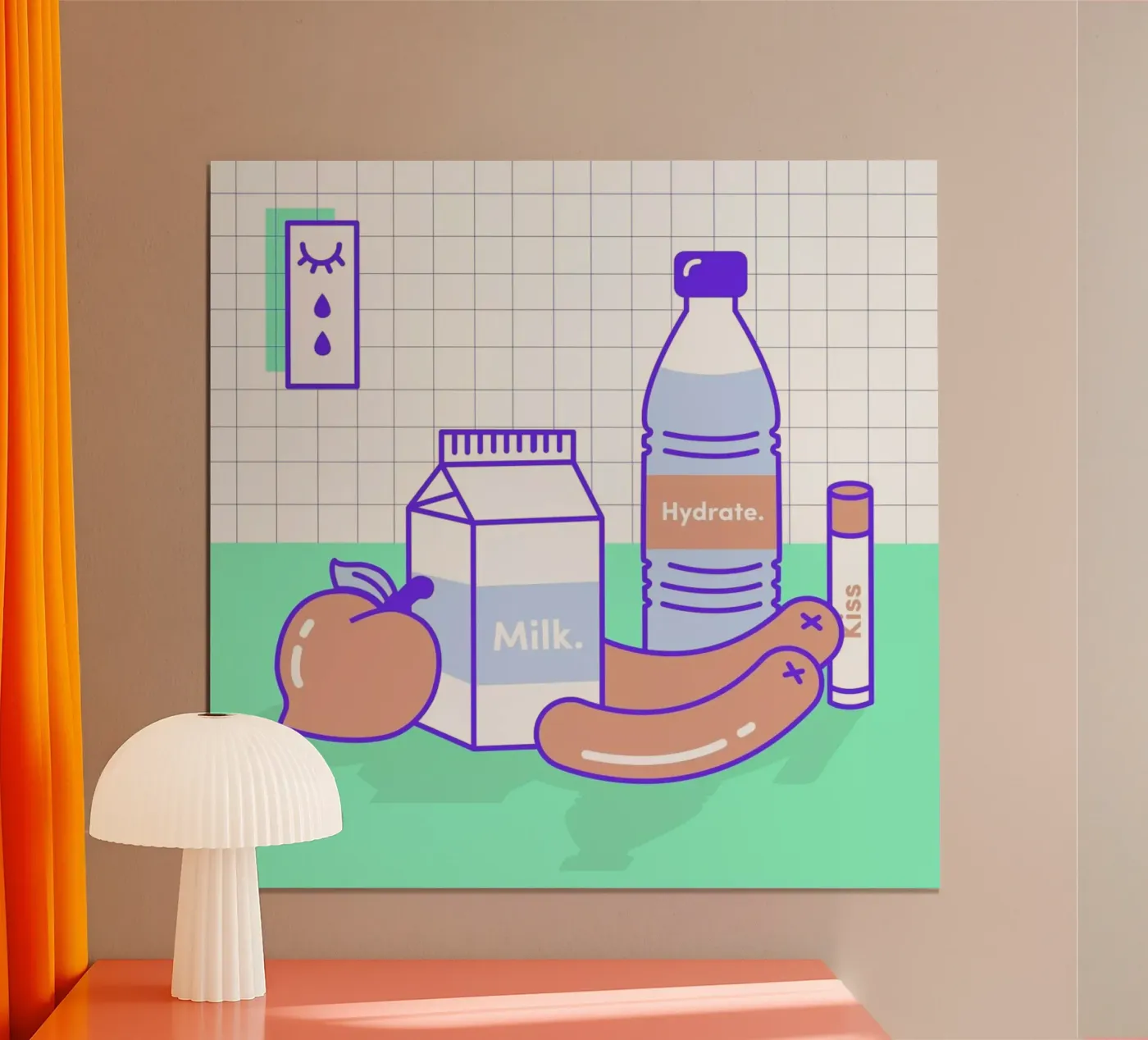 Peachy Objects Poster von Rachel Peck