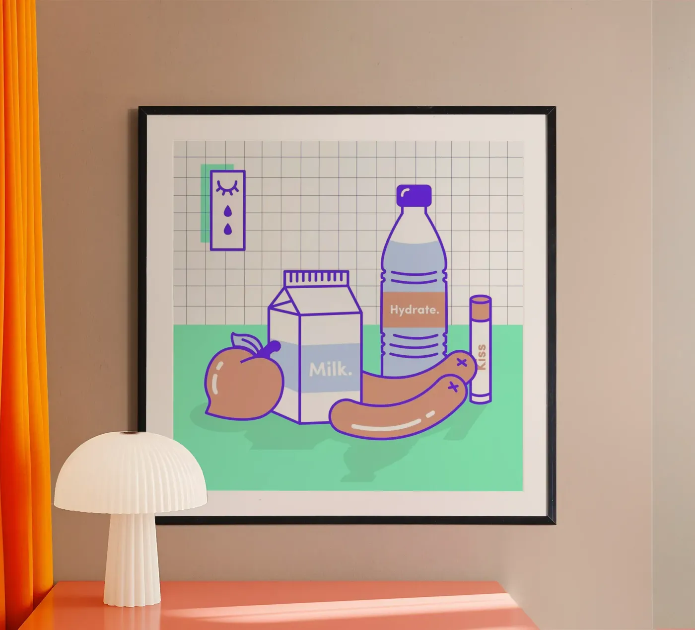 Peachy Objects Poster von Rachel Peck
