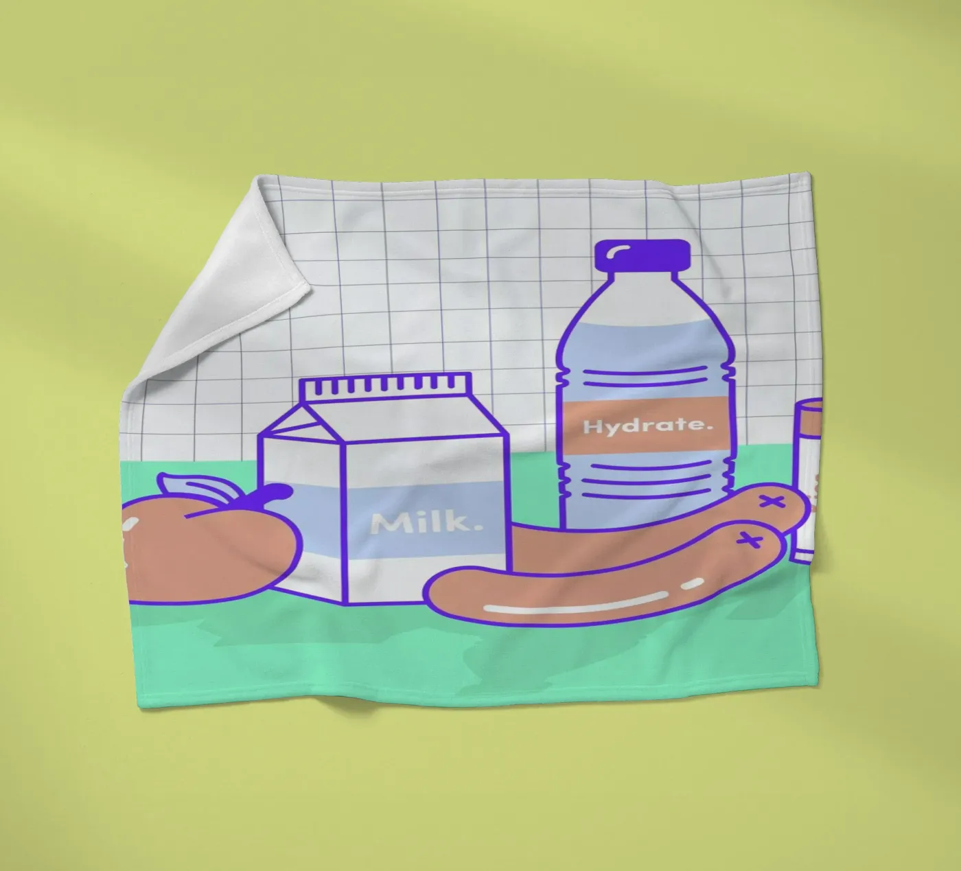 Peachy Objects Fleecedecke von Rachel Peck