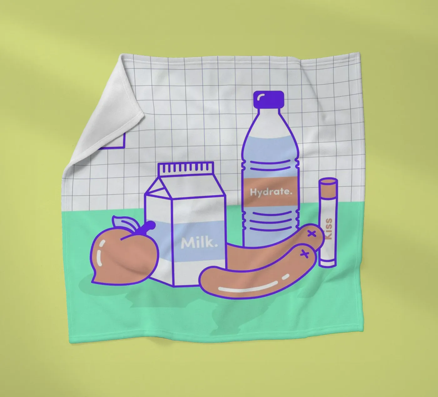 Peachy Objects Fleecedecke von Rachel Peck