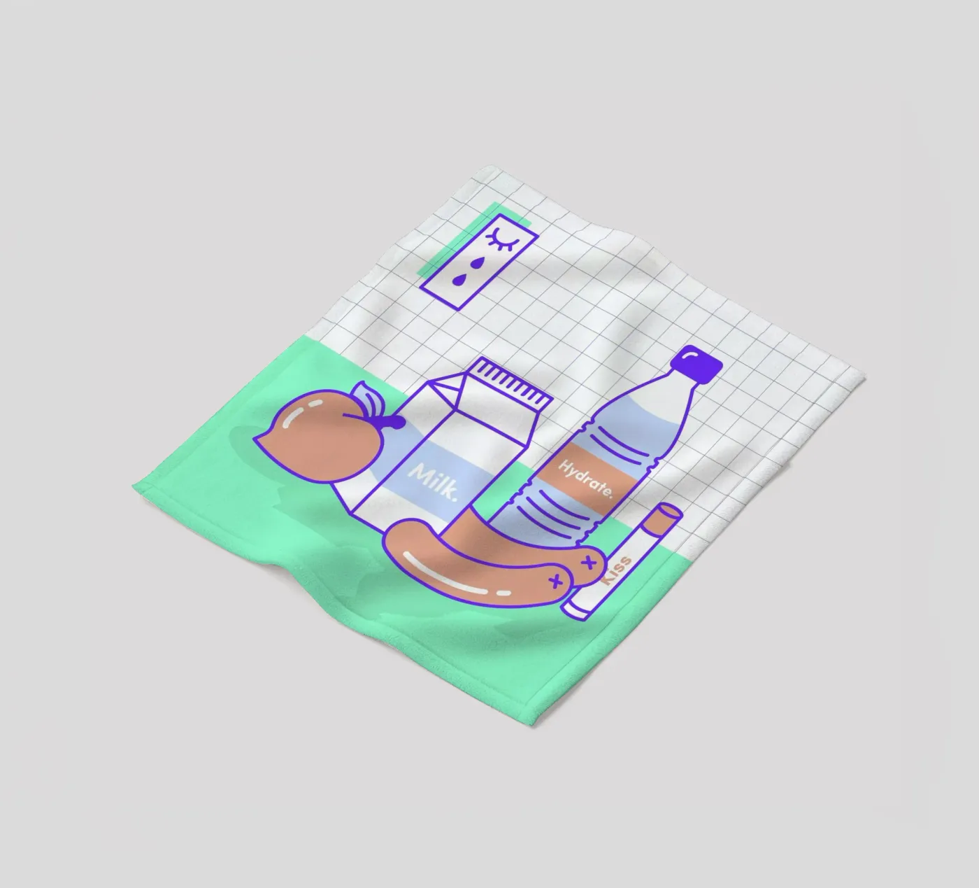 Peachy Objects Fleecedecke von Rachel Peck