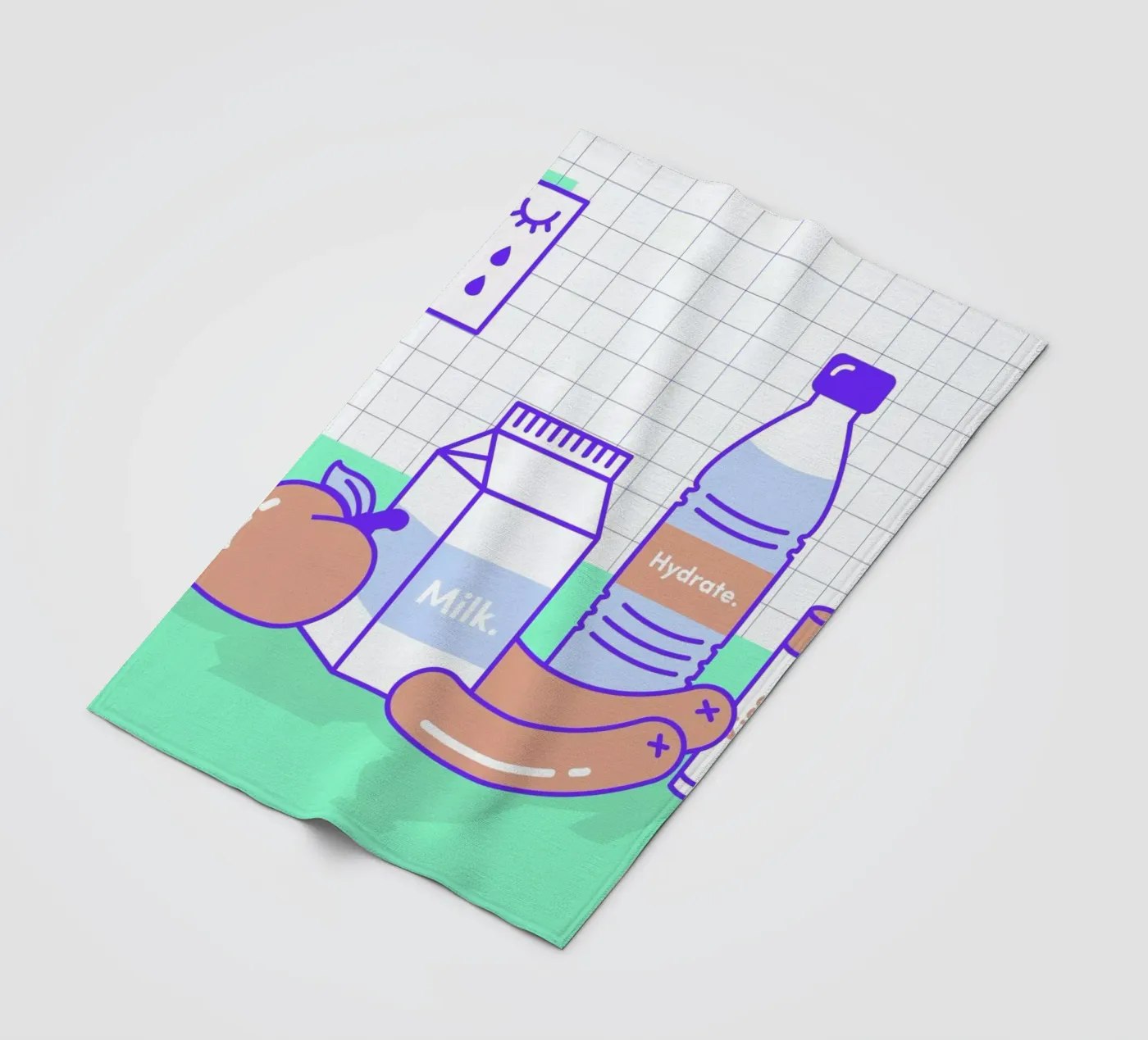 Peachy Objects Fleecedecke von Rachel Peck