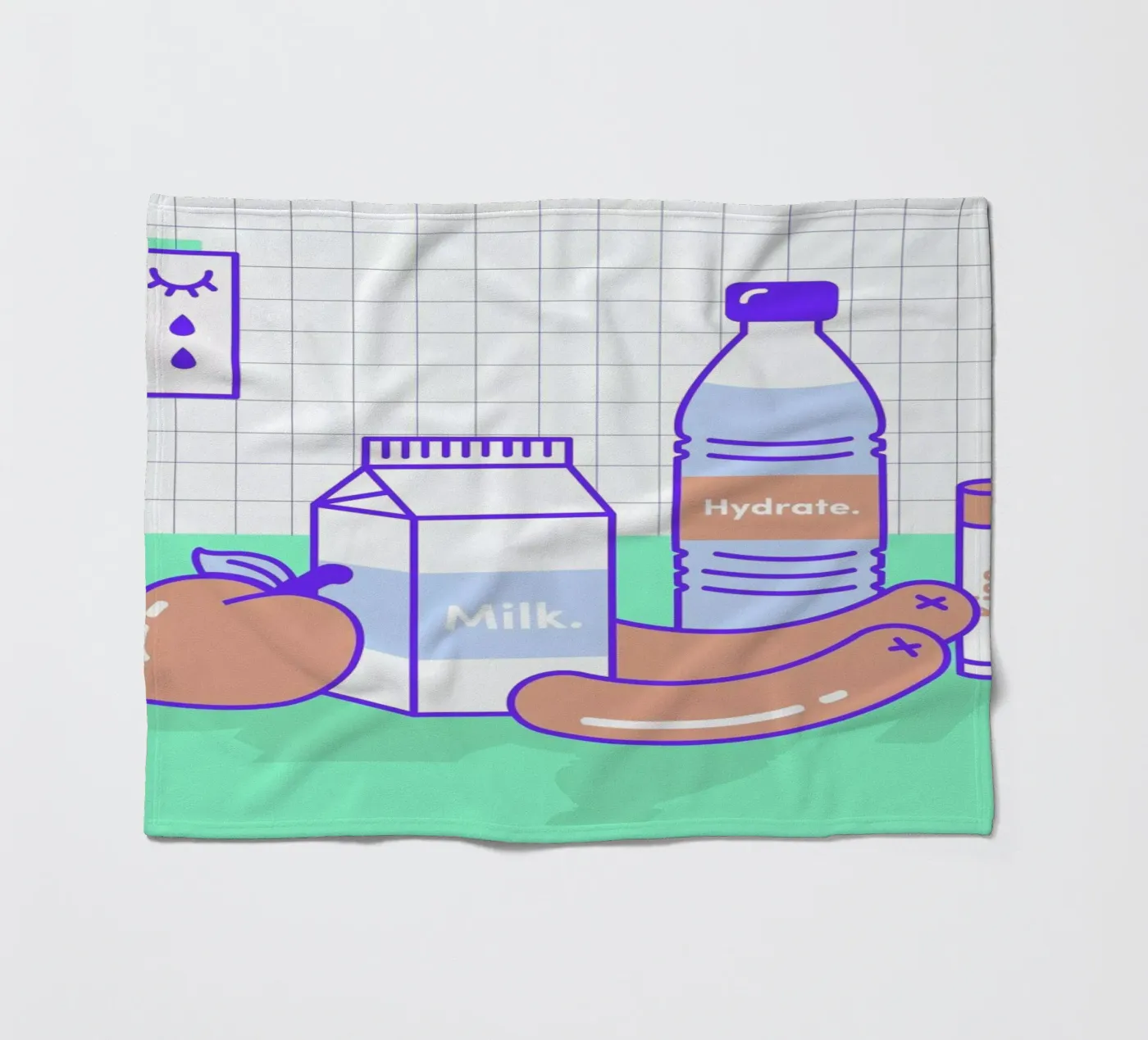 Peachy Objects Fleecedecke von Rachel Peck