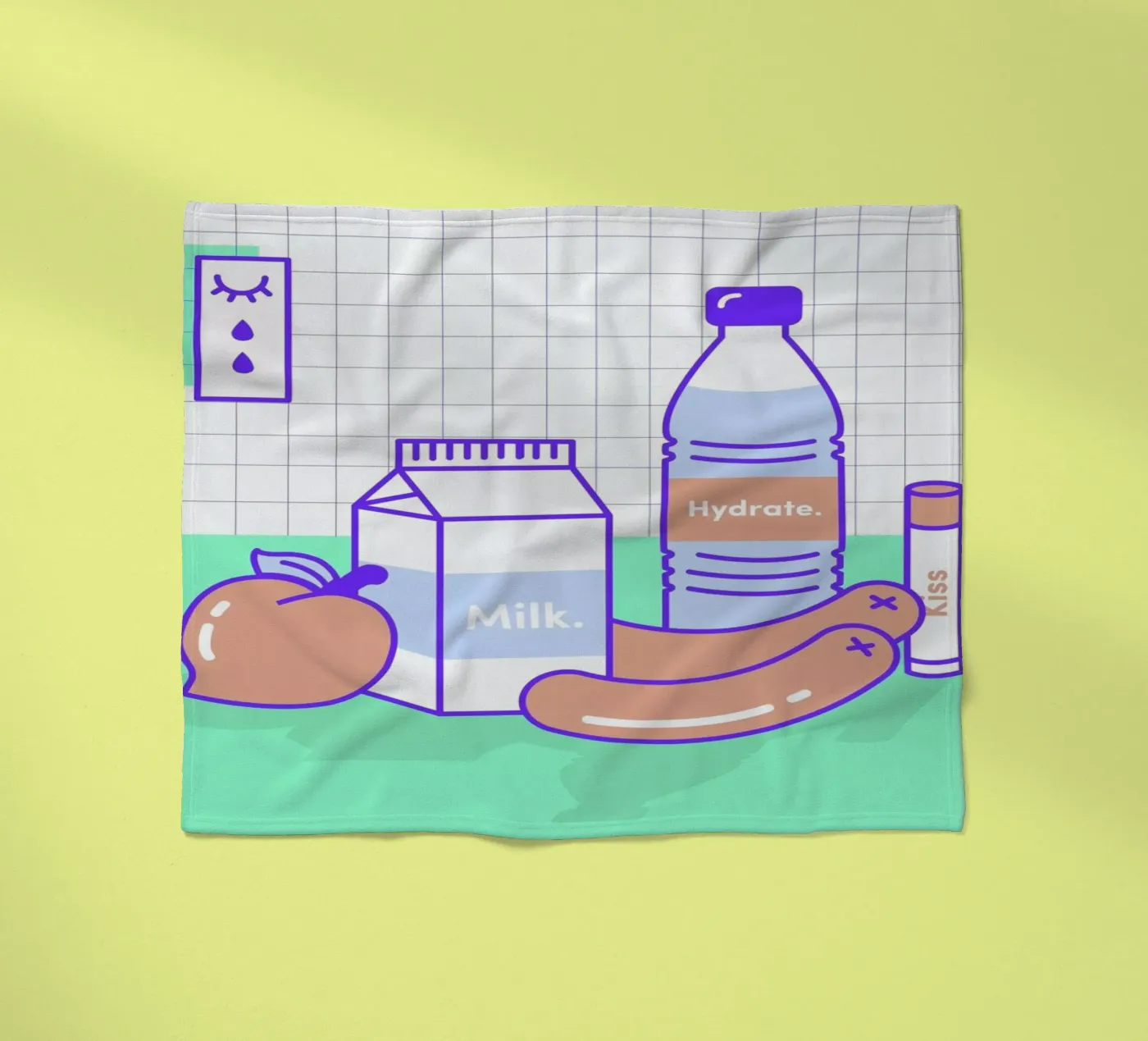 Peachy Objects Fleecedecke von Rachel Peck