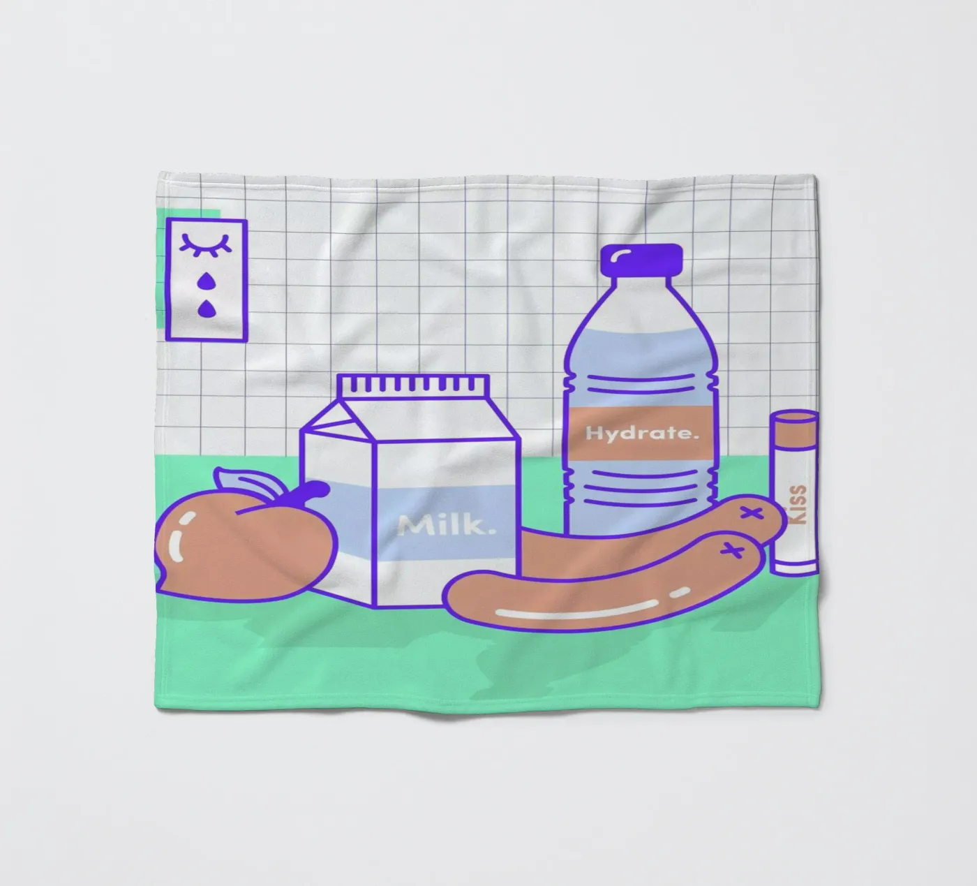 Peachy Objects Fleecedecke von Rachel Peck