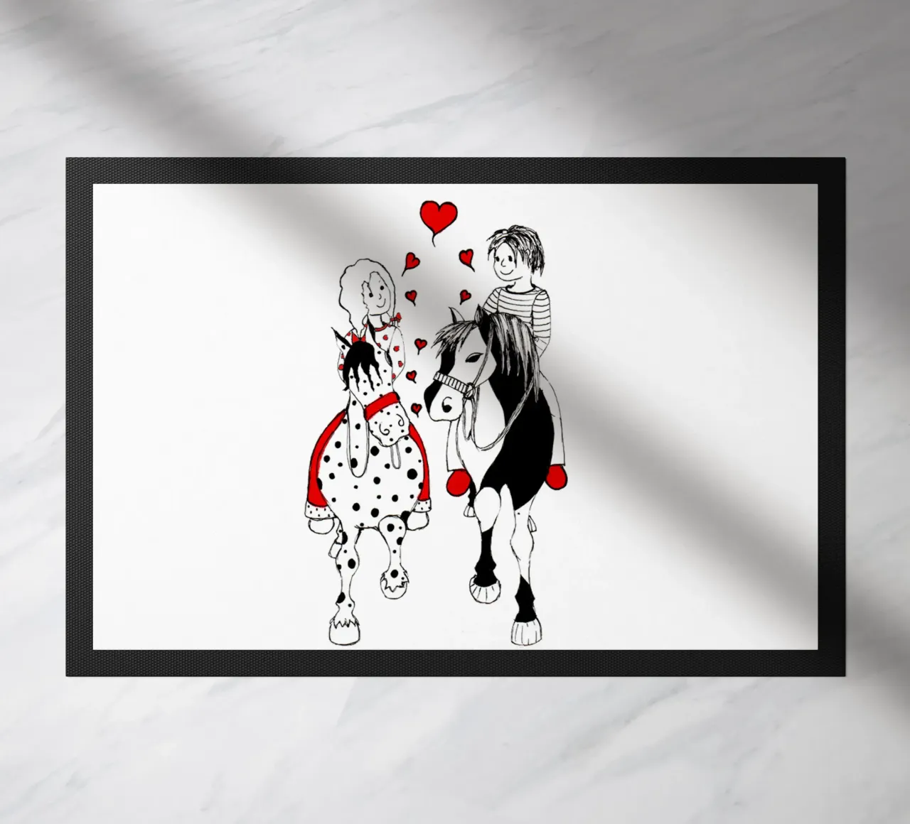 "True Love is to share happiness with friends" zerbino da Pferdemädchen