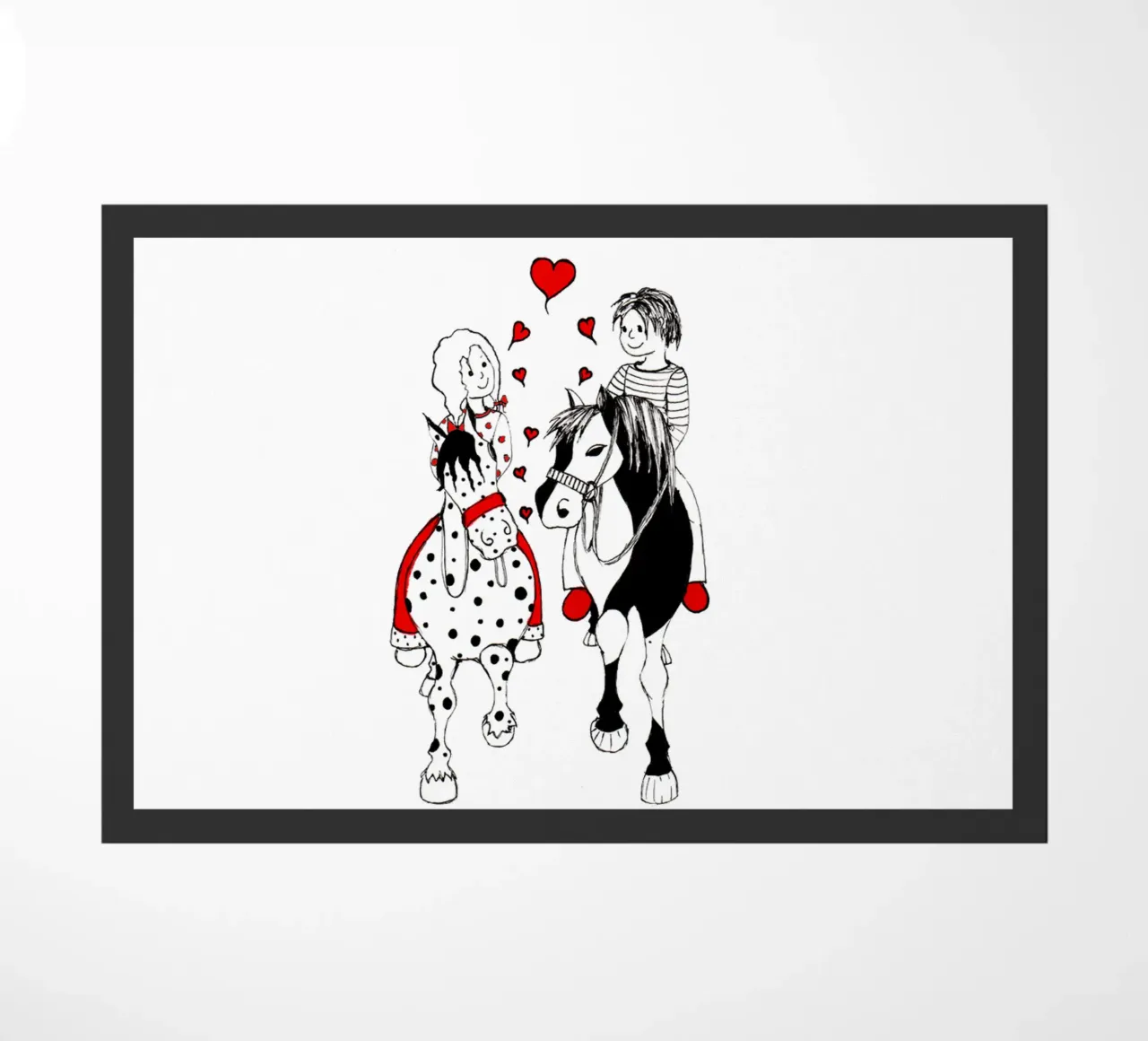 "True Love is to share happiness with friends" zerbino da Pferdemädchen