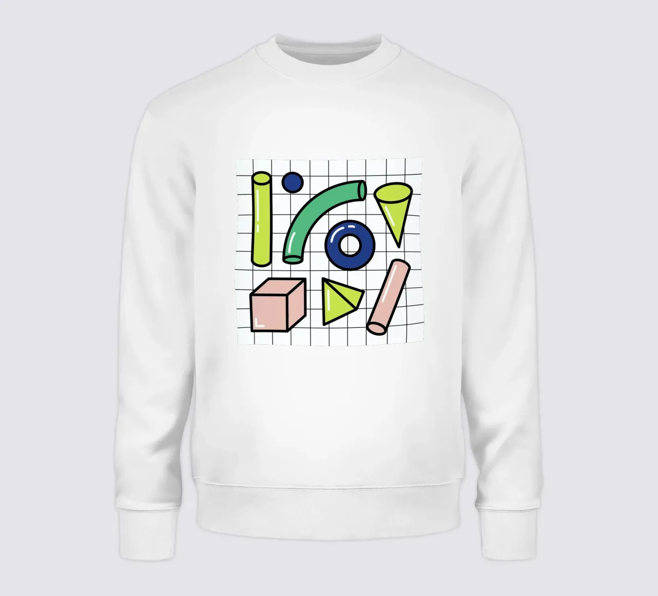 Shapes On A Grid felpa da Rachel Peck