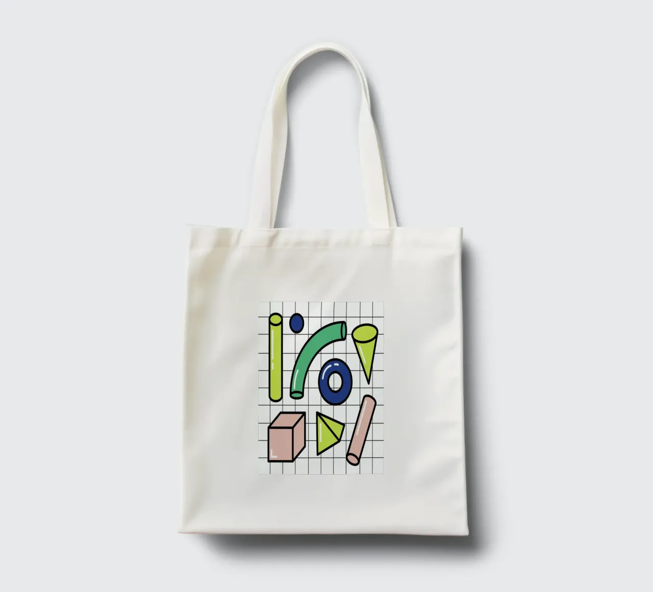 Shapes On A Grid borsa in juta da Rachel Peck