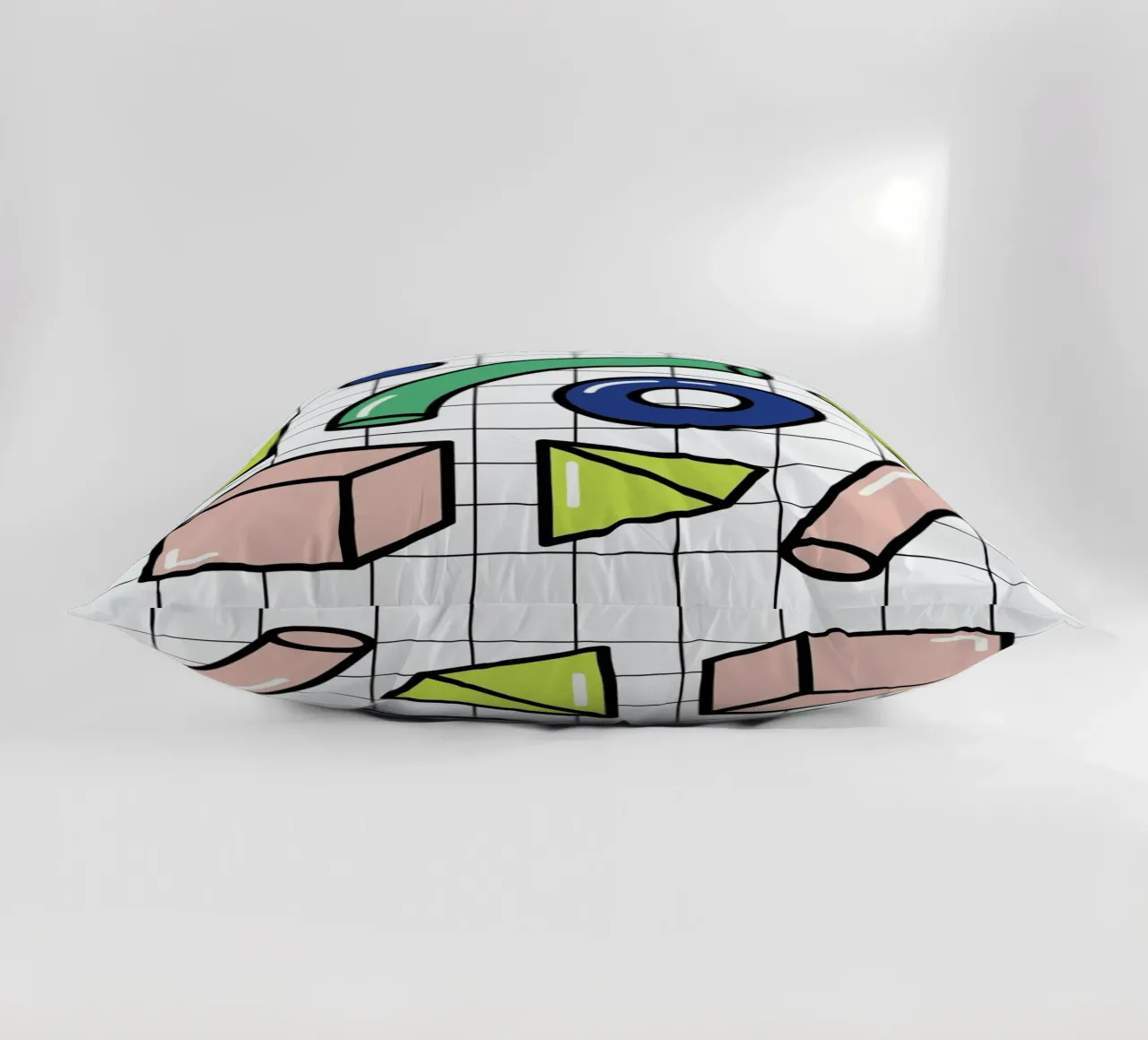 Shapes On A Grid cuscino da Rachel Peck