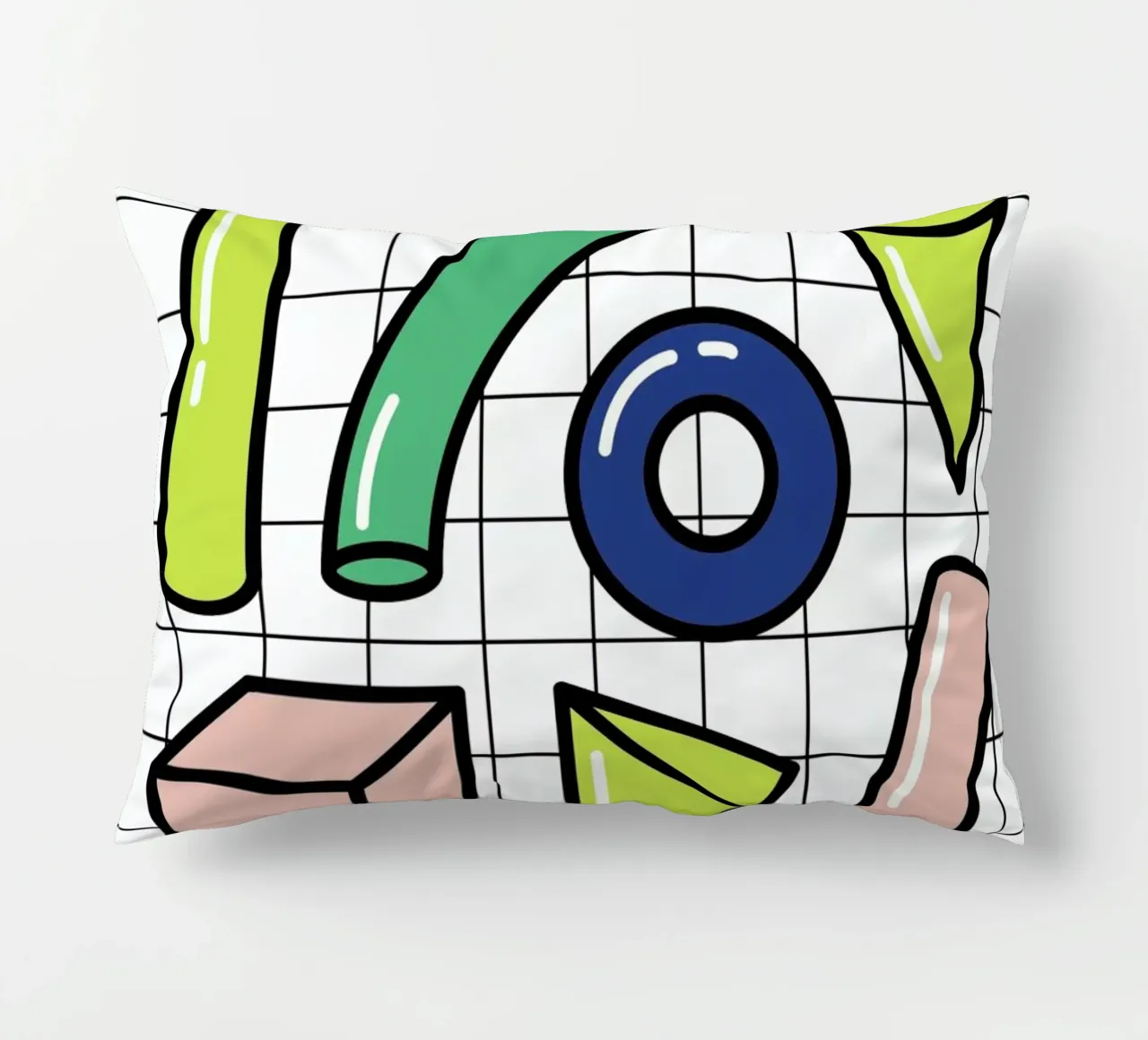 Shapes On A Grid cuscino da Rachel Peck