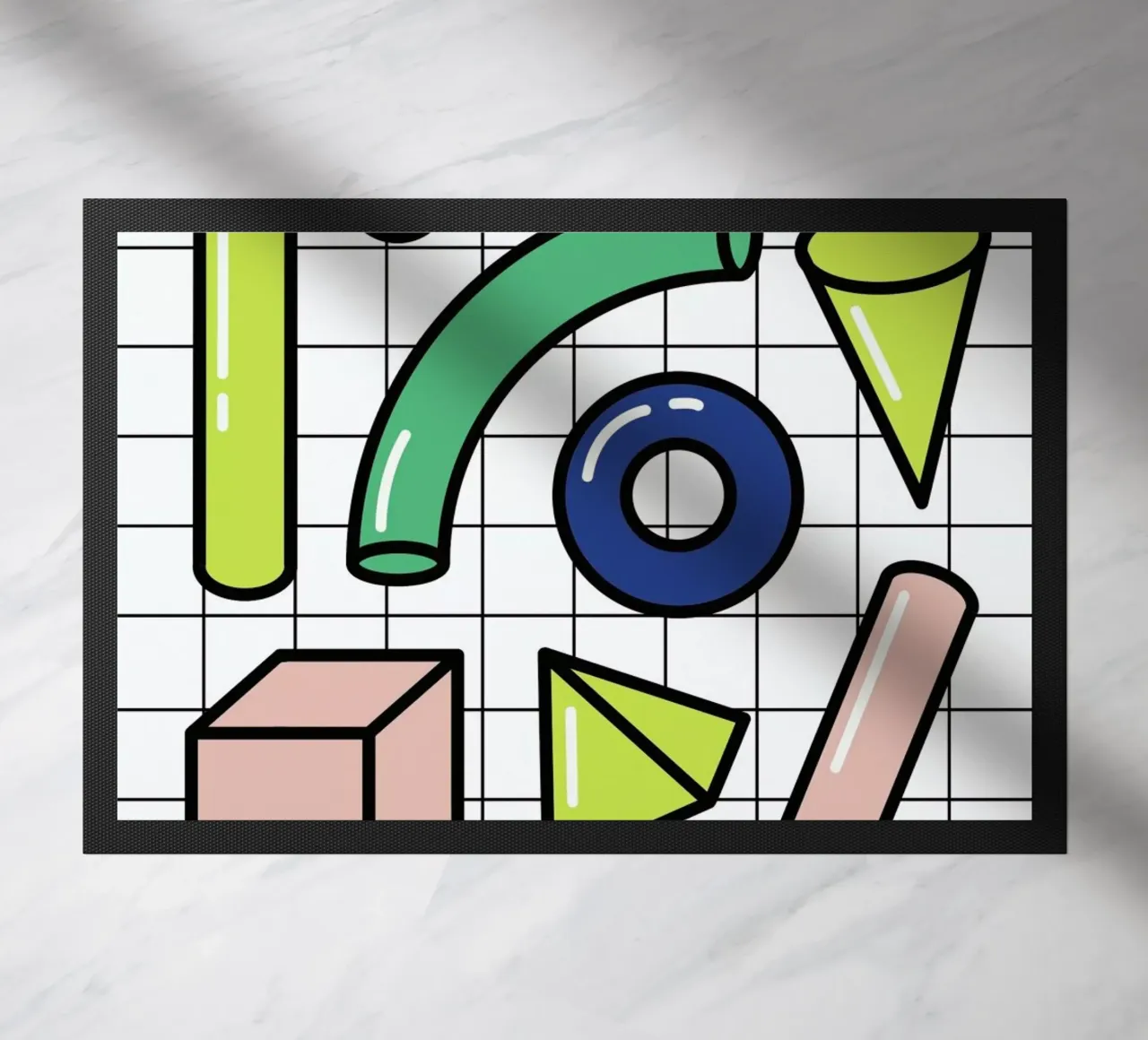 Shapes On A Grid zerbino da Rachel Peck