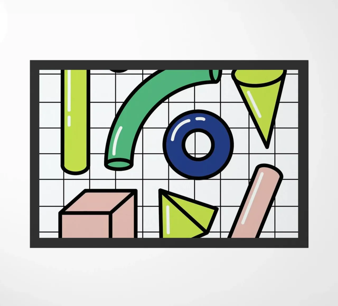 Shapes On A Grid zerbino da Rachel Peck