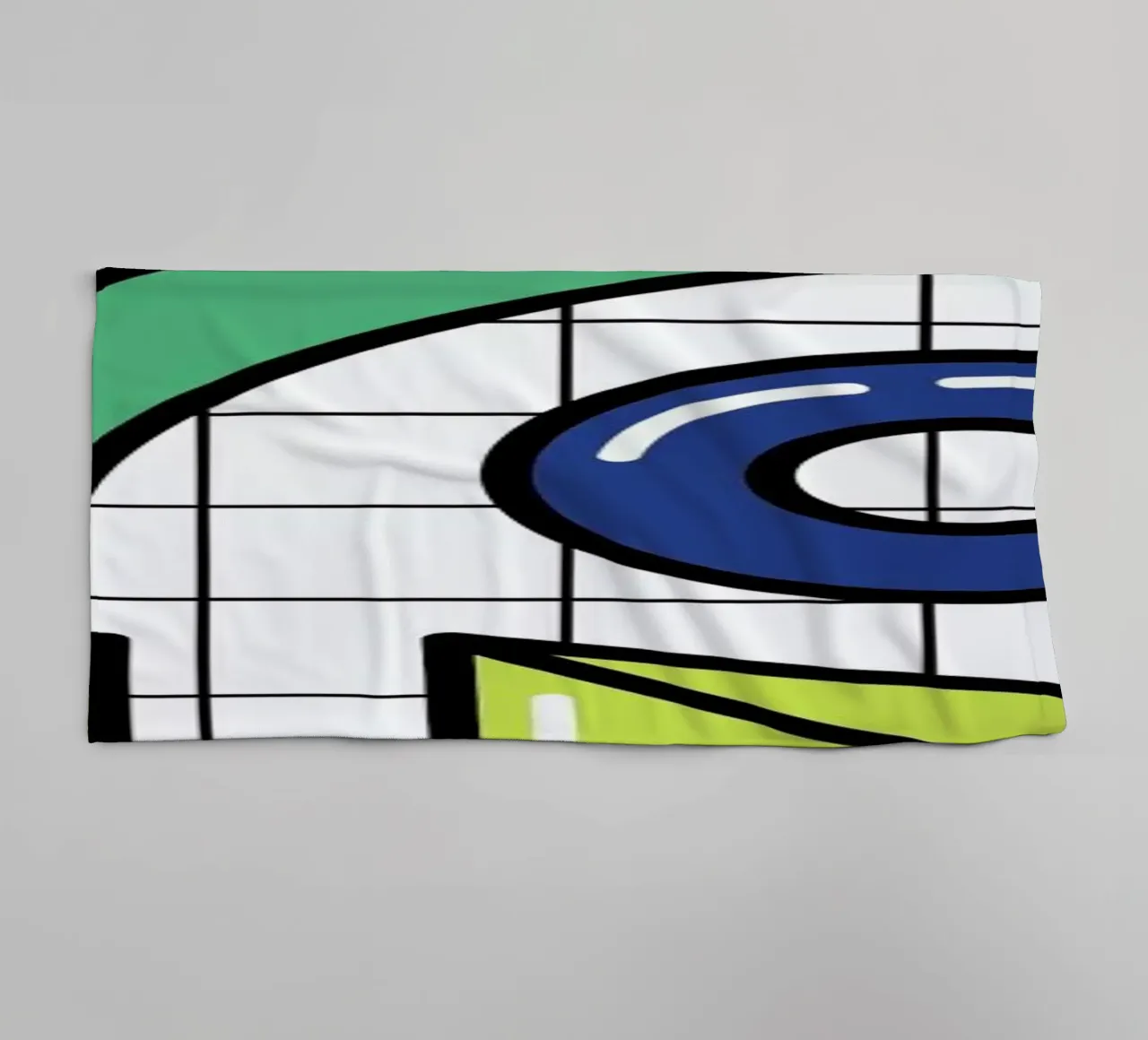 Shapes On A Grid towel by Rachel Peck