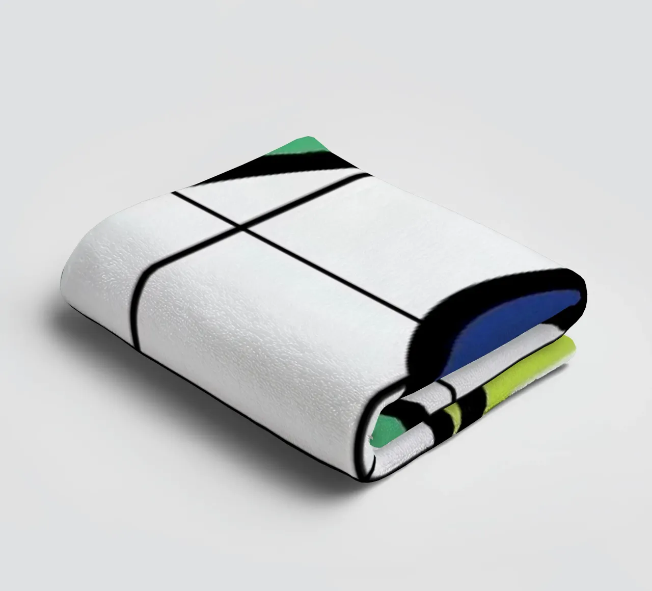 Shapes On A Grid towel by Rachel Peck