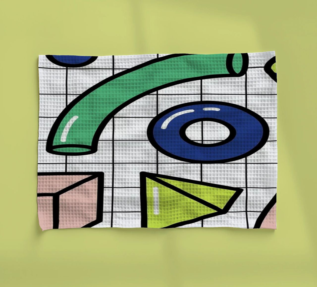 Shapes On A Grid canovaccio da cucina da Rachel Peck