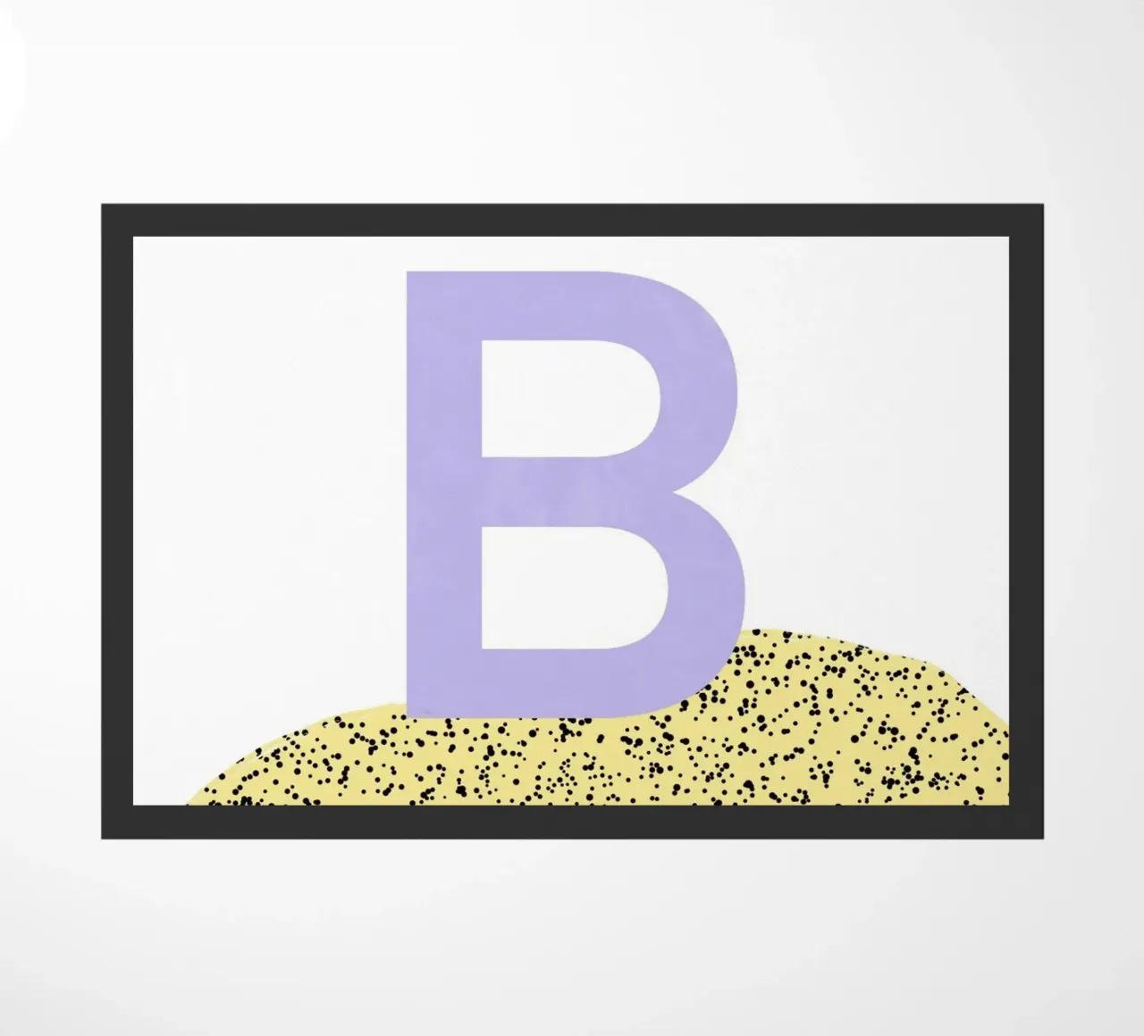 B doormat by Studio ROSAGRAU