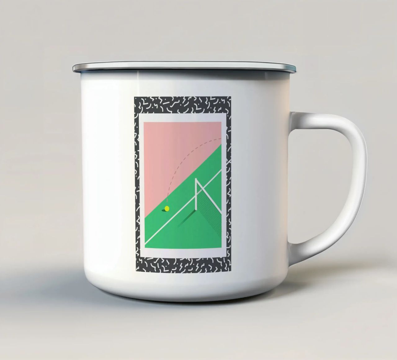 That's Out tazza in smalto da Rachel Peck