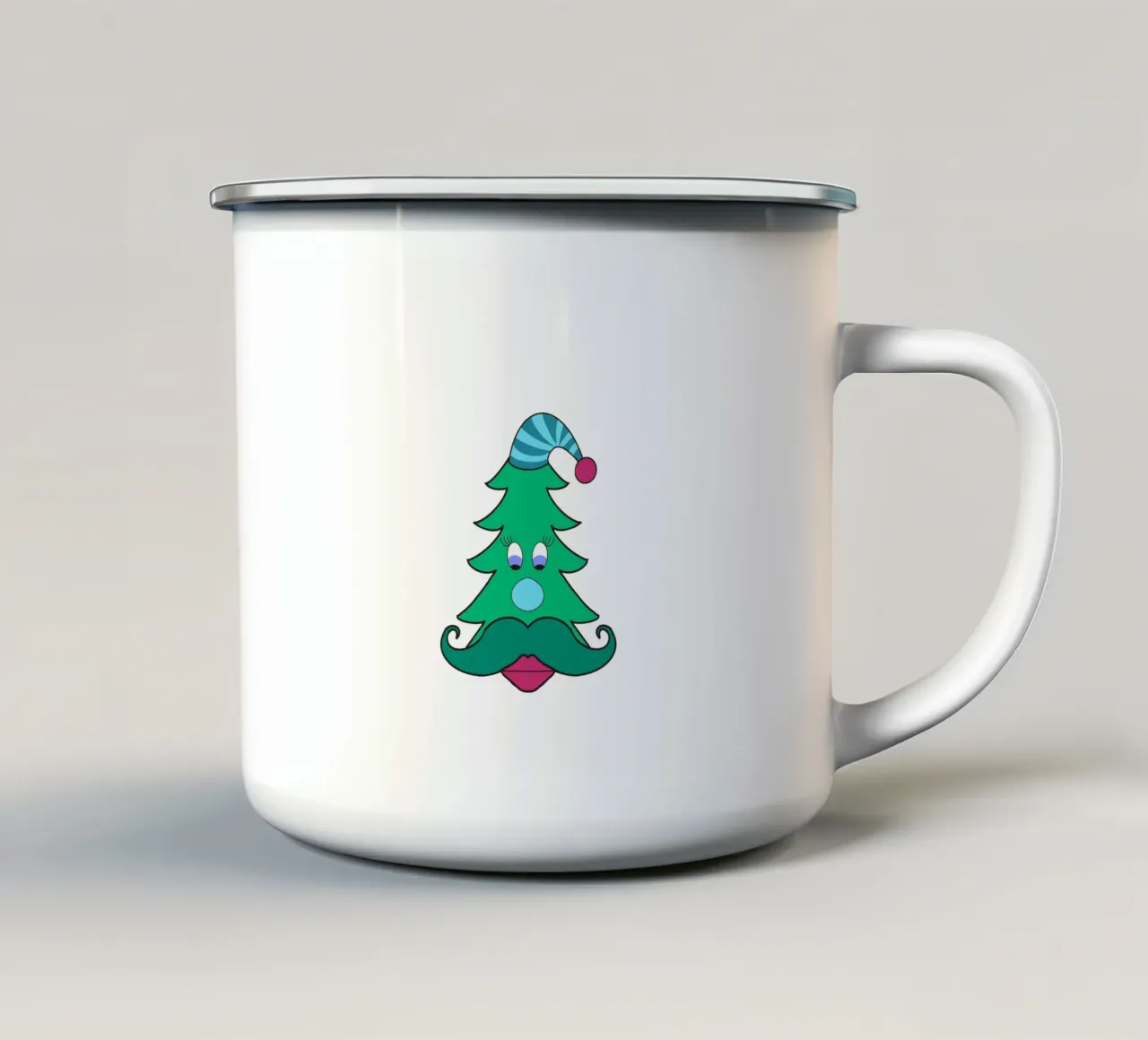 Crazy Christmas Tree tazza in smalto da Miris bunte Modewelt