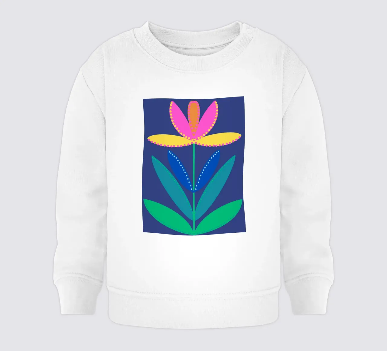 Tulipa blau big felpa neonato da Miris bunte Modewelt