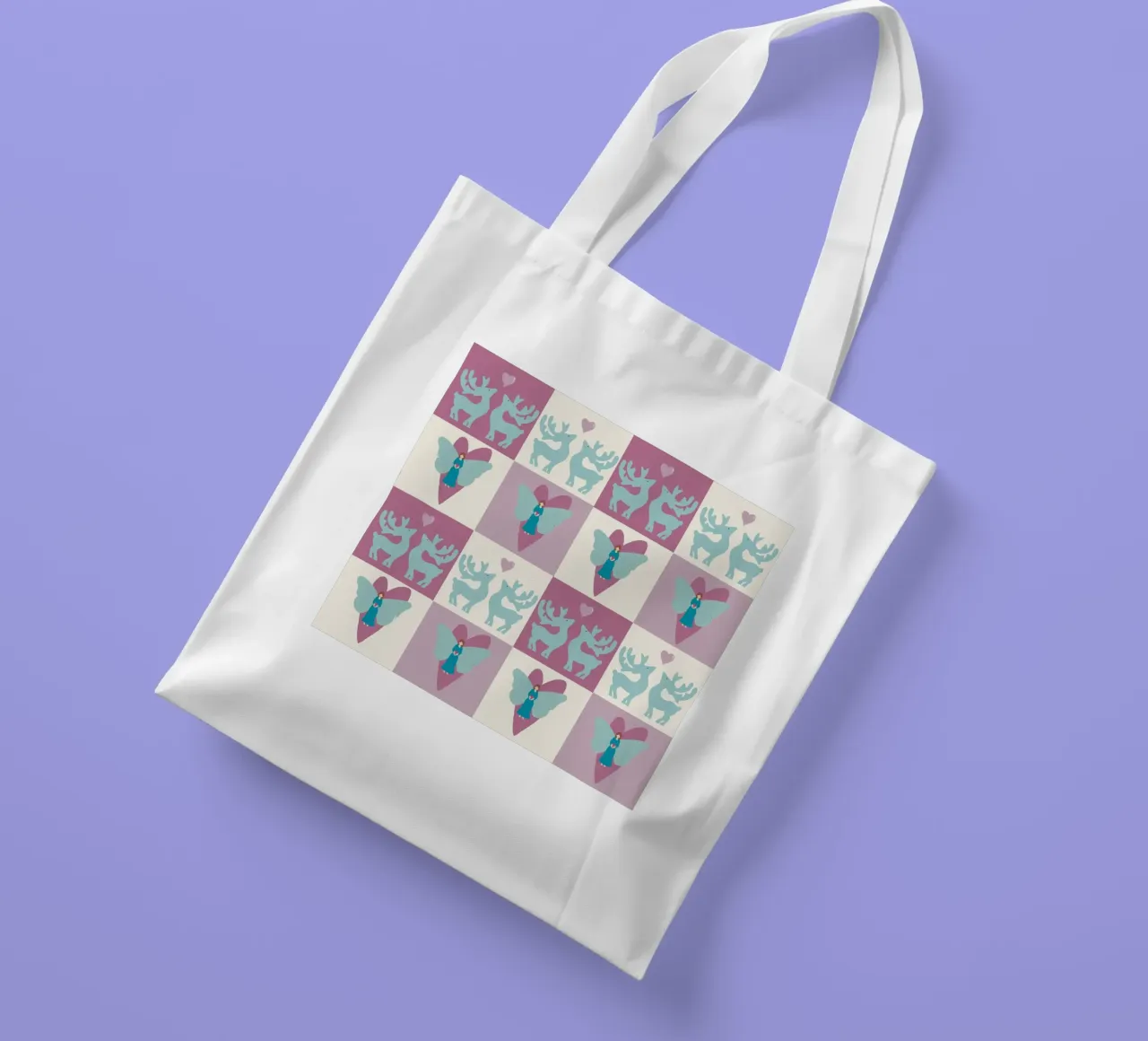 Weihnachtsschach hell borsa in juta da Miris bunte Modewelt