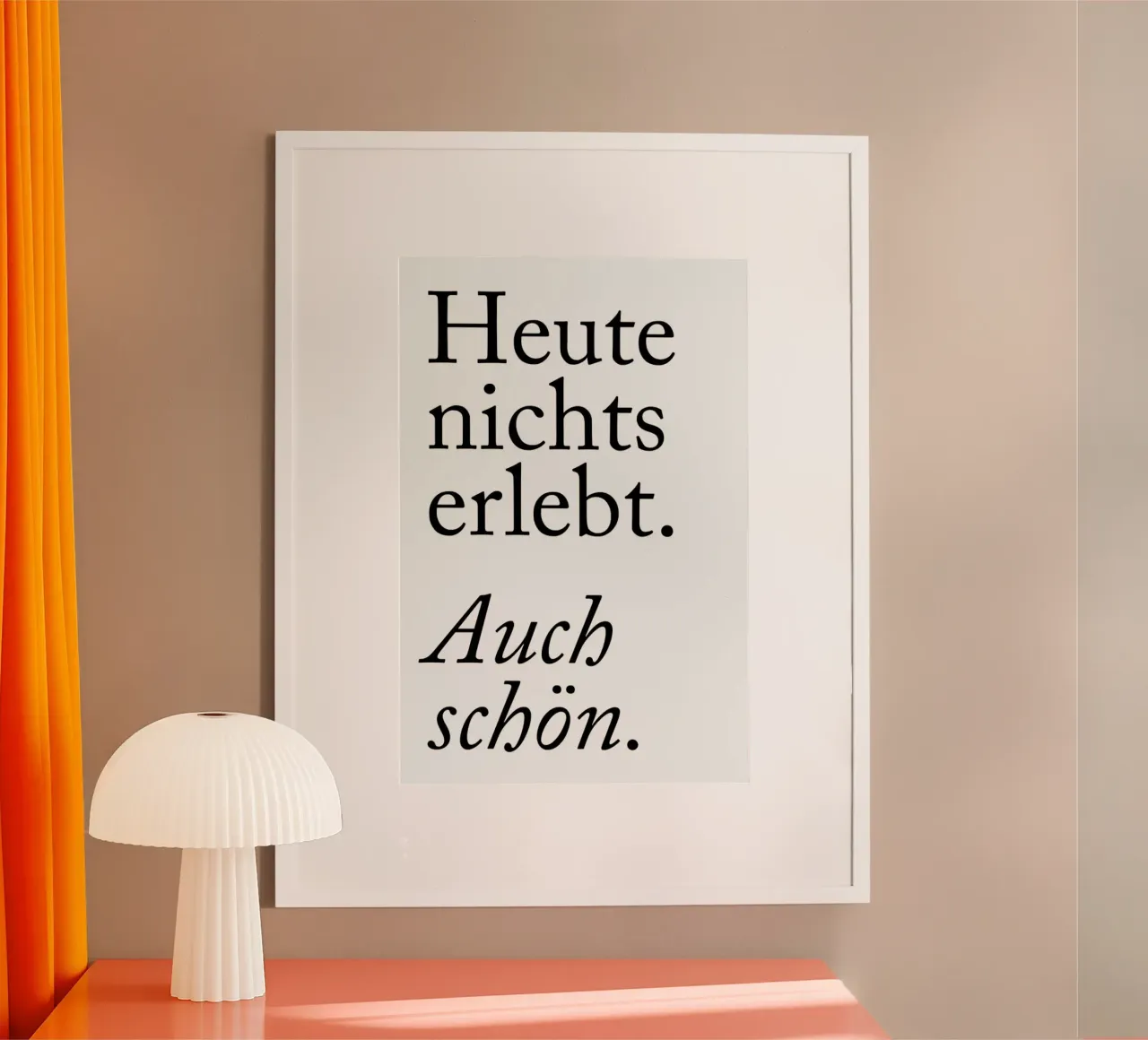Auch Schön poster avec cadre en aluminium de typealive