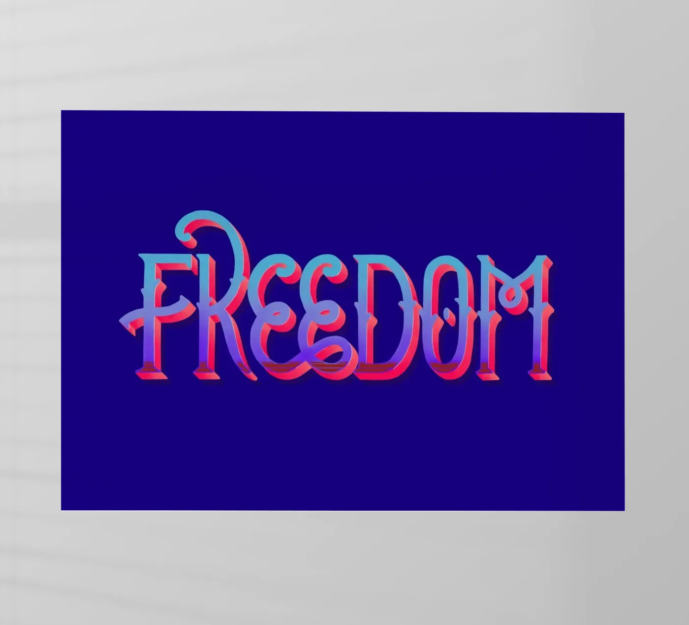Freedom pellicola backlit da Glettering