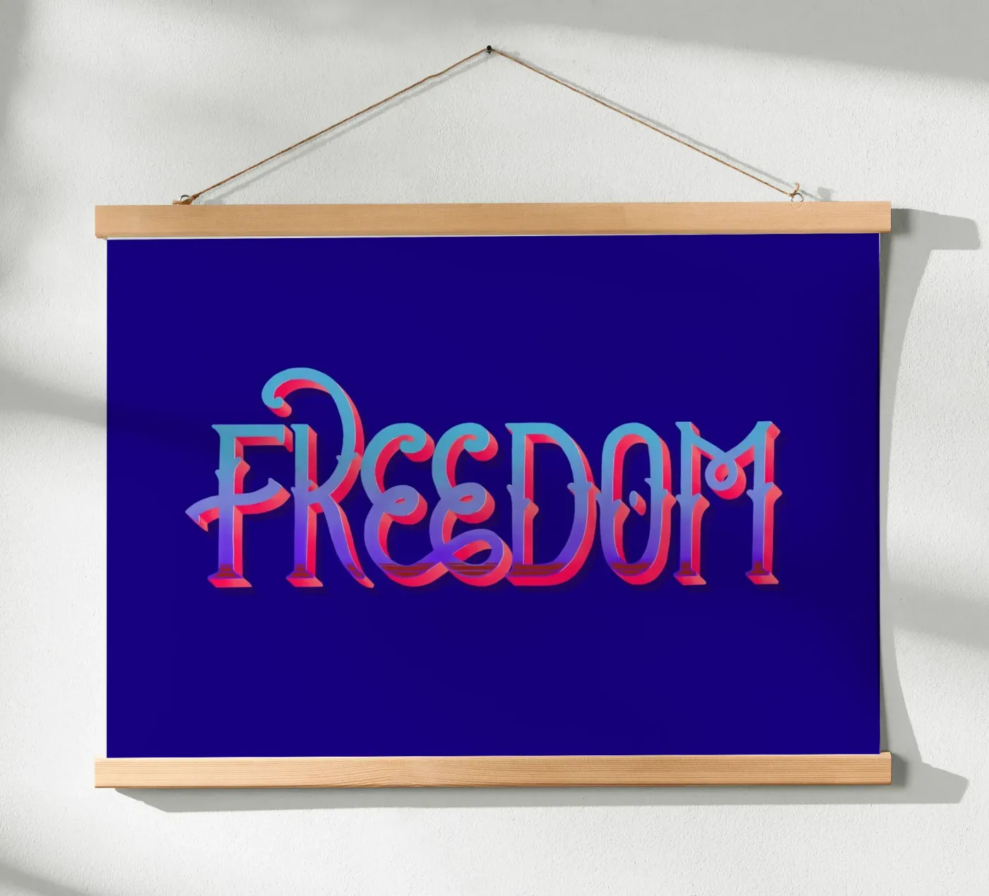 Freedom poster by Glettering