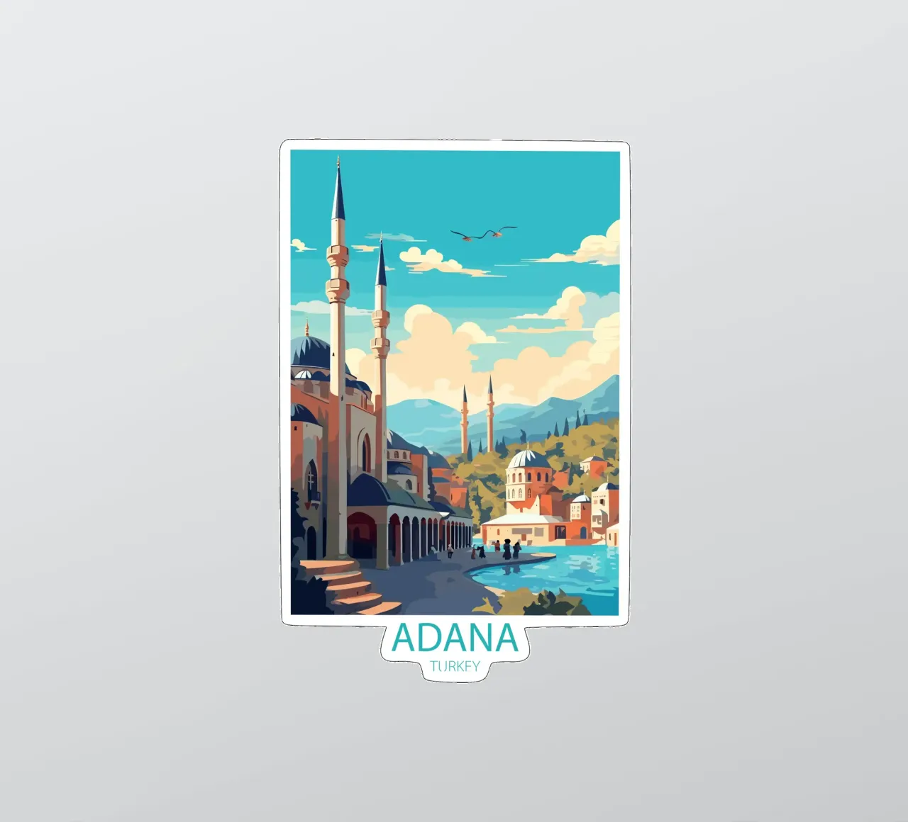 Adana Turkey Sticker von ramosashop